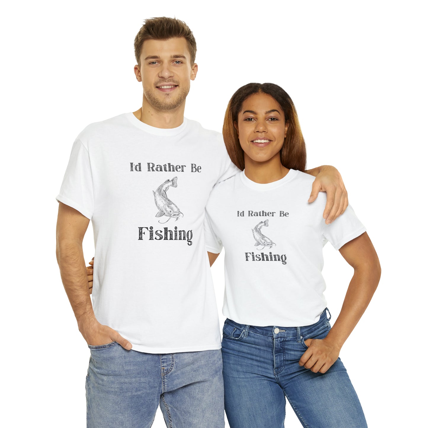 "Id Rather Be Fishing" T-Shirt - Weave Got Gifts - Unique Gifts You Won’t Find Anywhere Else!