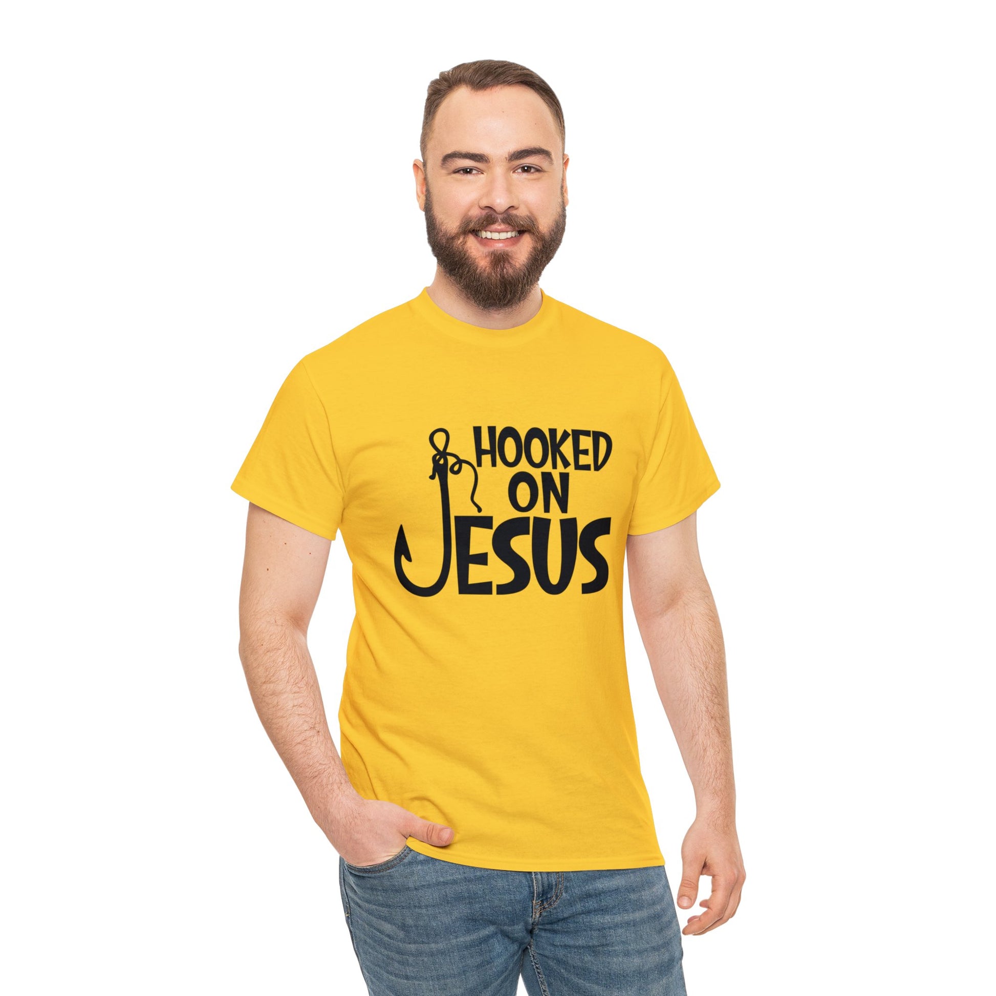 "Hooked on Jesus" T-Shirt - Weave Got Gifts - Unique Gifts You Won’t Find Anywhere Else!