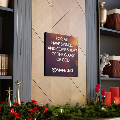 "For All Have Sinned And Come Short Of The Glory Of God" Wall Art - Weave Got Gifts - Unique Gifts You Won’t Find Anywhere Else!