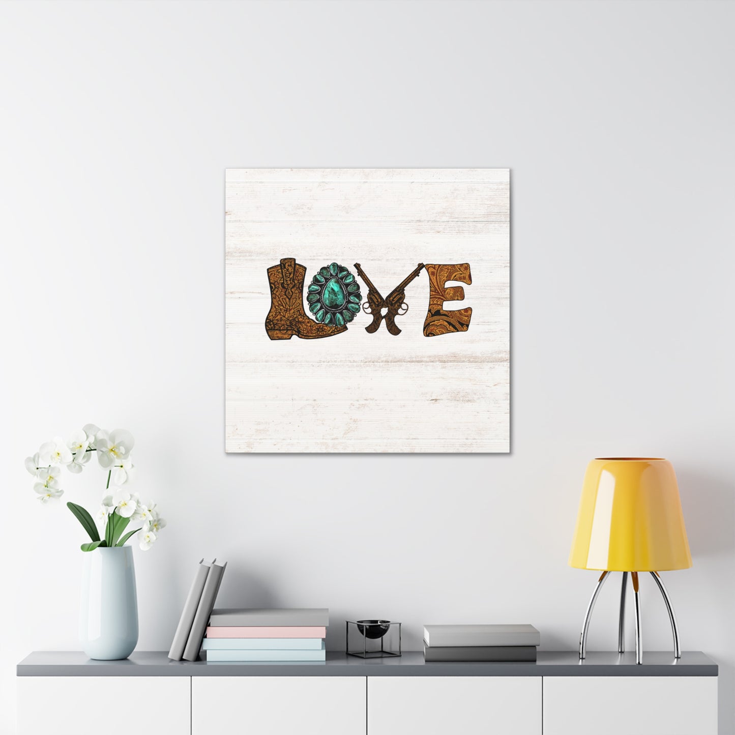 "Wild West Love" Canvas Wall Art Print - Weave Got Gifts - Unique Gifts You Won’t Find Anywhere Else!