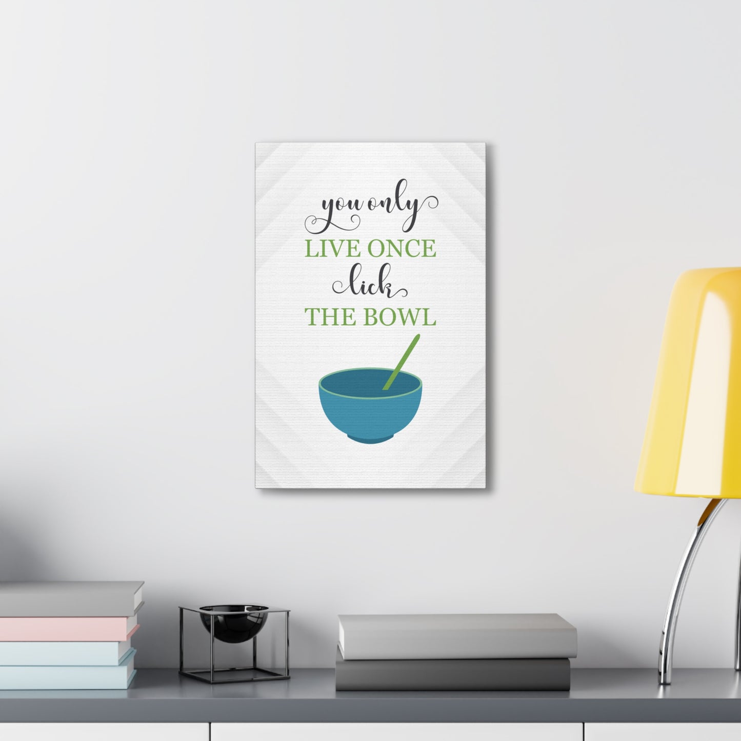 "YOLO, Lick The Bowl" Wall Art - Weave Got Gifts - Unique Gifts You Won’t Find Anywhere Else!