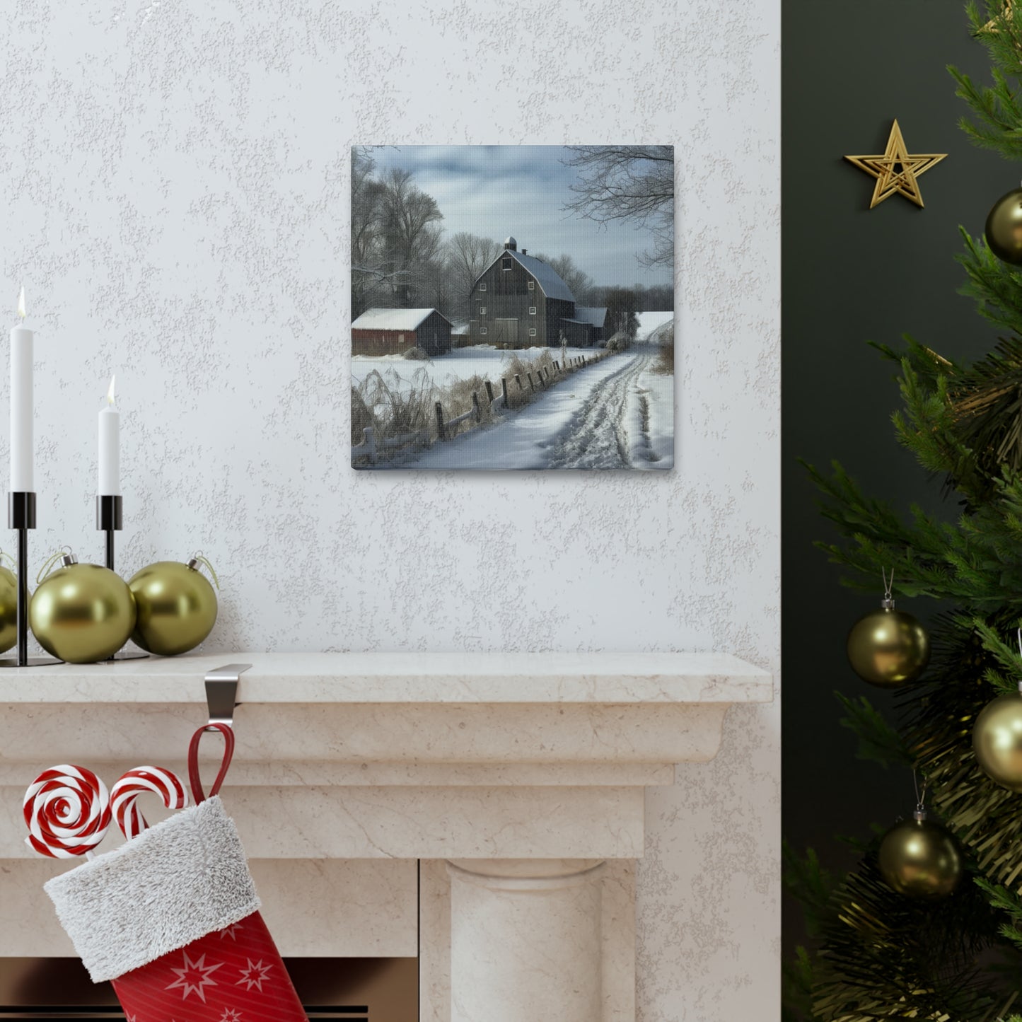 "Farm Winter Wonderland" Wall Art - Weave Got Gifts - Unique Gifts You Won’t Find Anywhere Else!