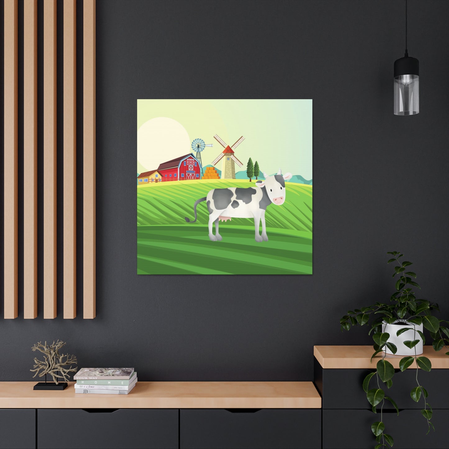 "Cow On A Farm" Kids Wall Art - Weave Got Gifts - Unique Gifts You Won’t Find Anywhere Else!