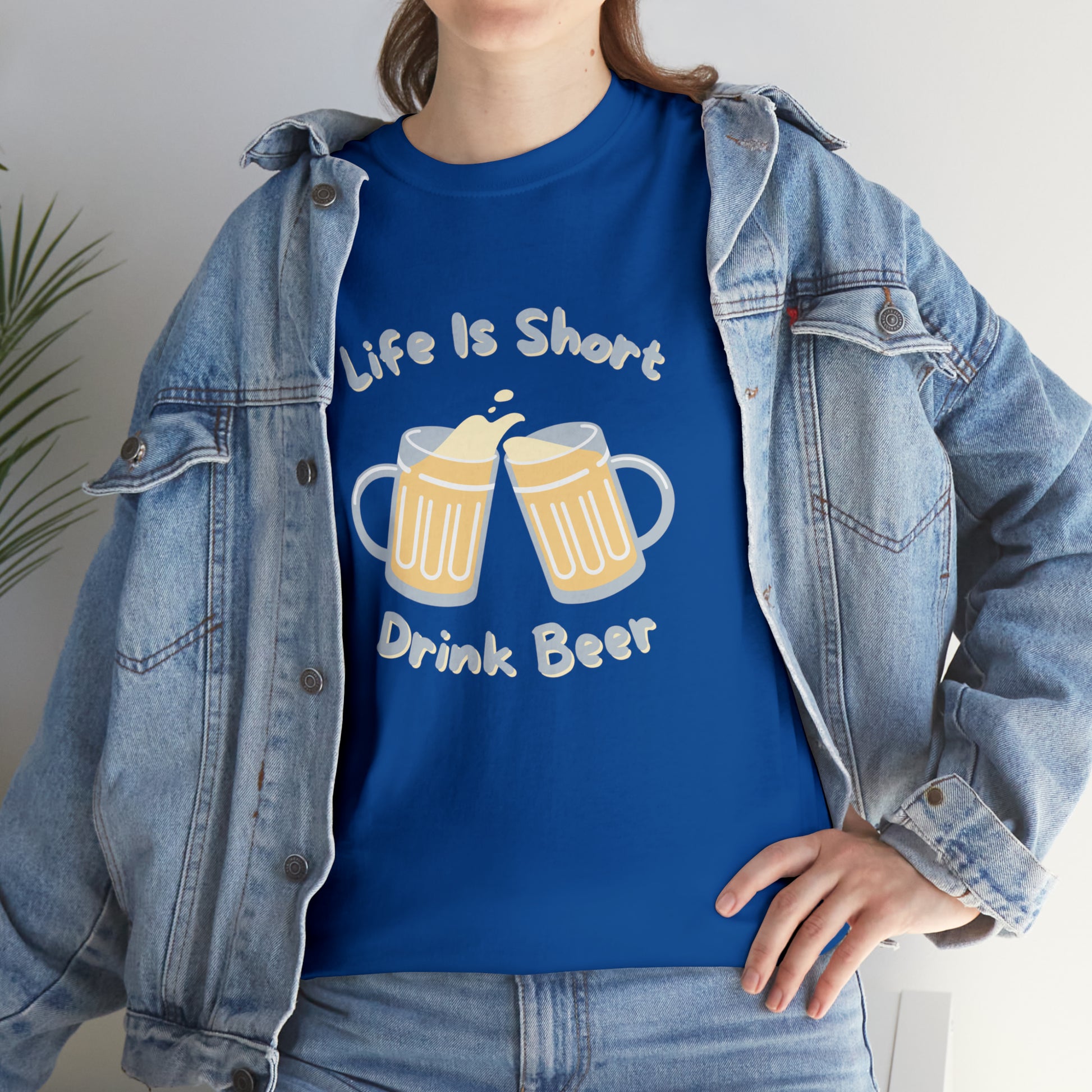 "Life Is Short, Drink Beer" T-Shirt - Weave Got Gifts - Unique Gifts You Won’t Find Anywhere Else!