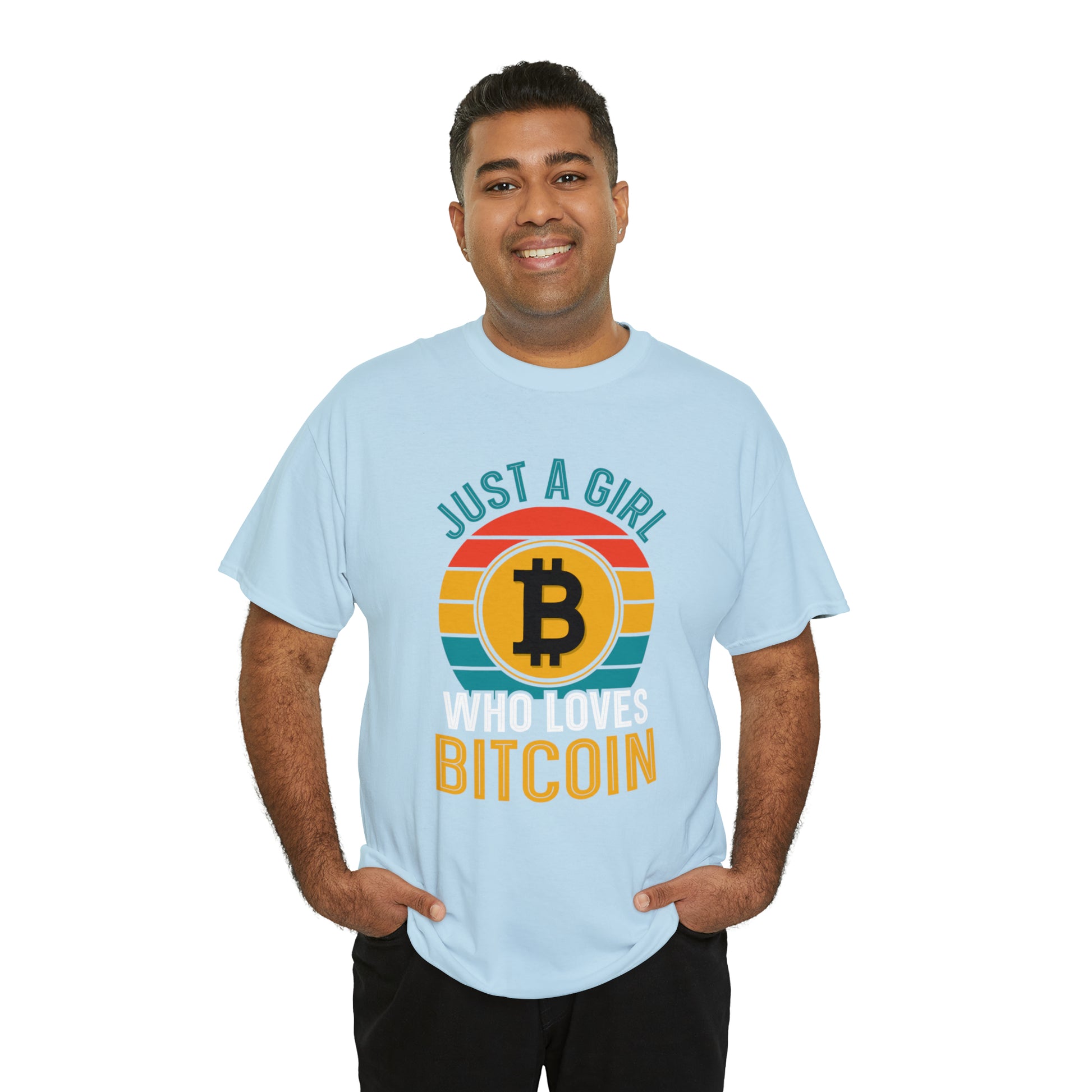 "Just A Girl Who Loves Bitcoin" T-Shirt - Weave Got Gifts - Unique Gifts You Won’t Find Anywhere Else!