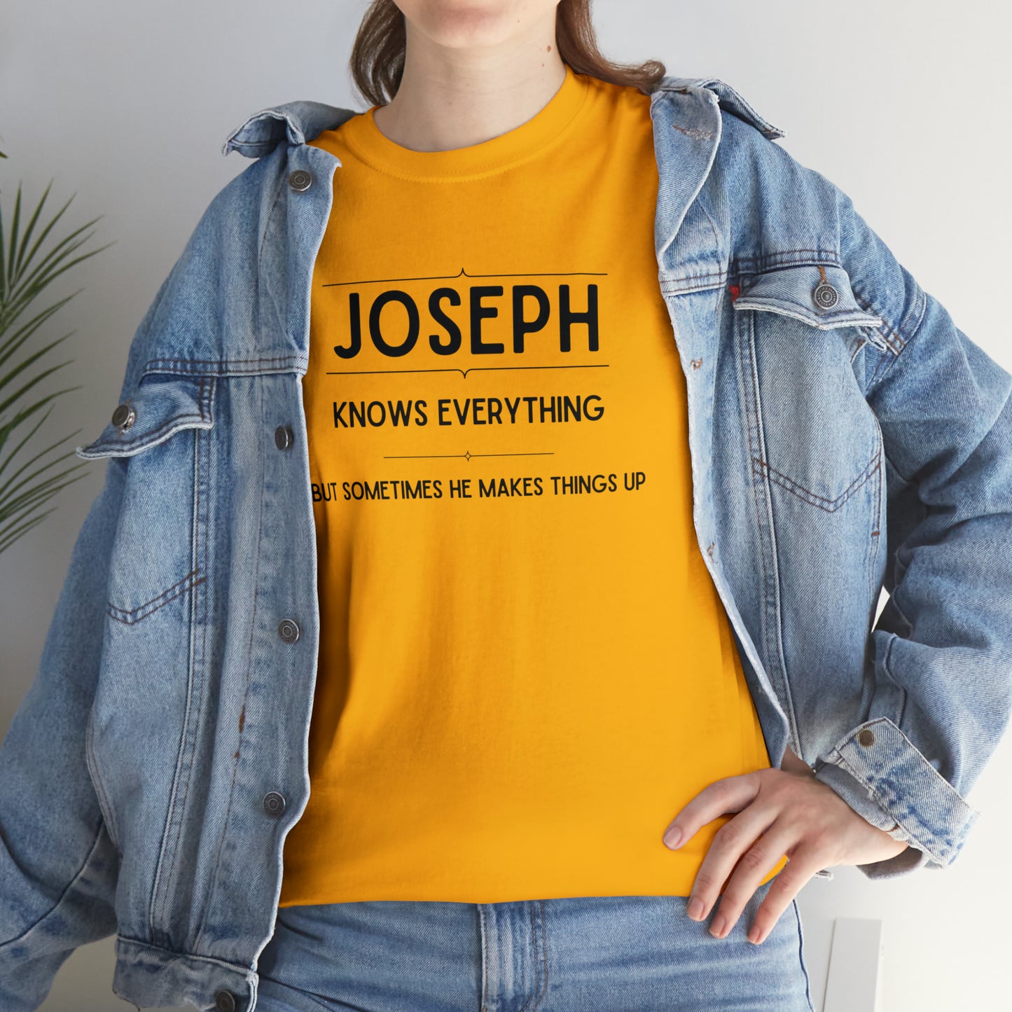 "Joseph Knows Everything" T-Shirt - Weave Got Gifts - Unique Gifts You Won’t Find Anywhere Else!