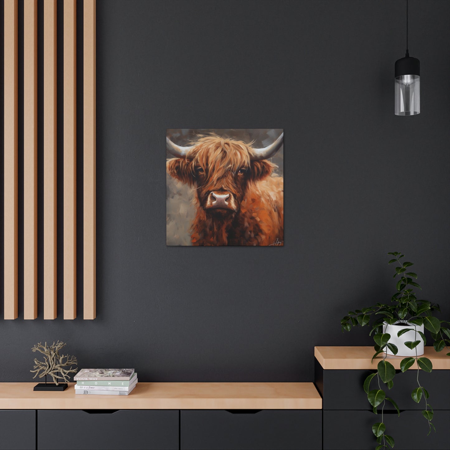 "Highland Cow Painting" Wall Art - Weave Got Gifts - Unique Gifts You Won’t Find Anywhere Else!