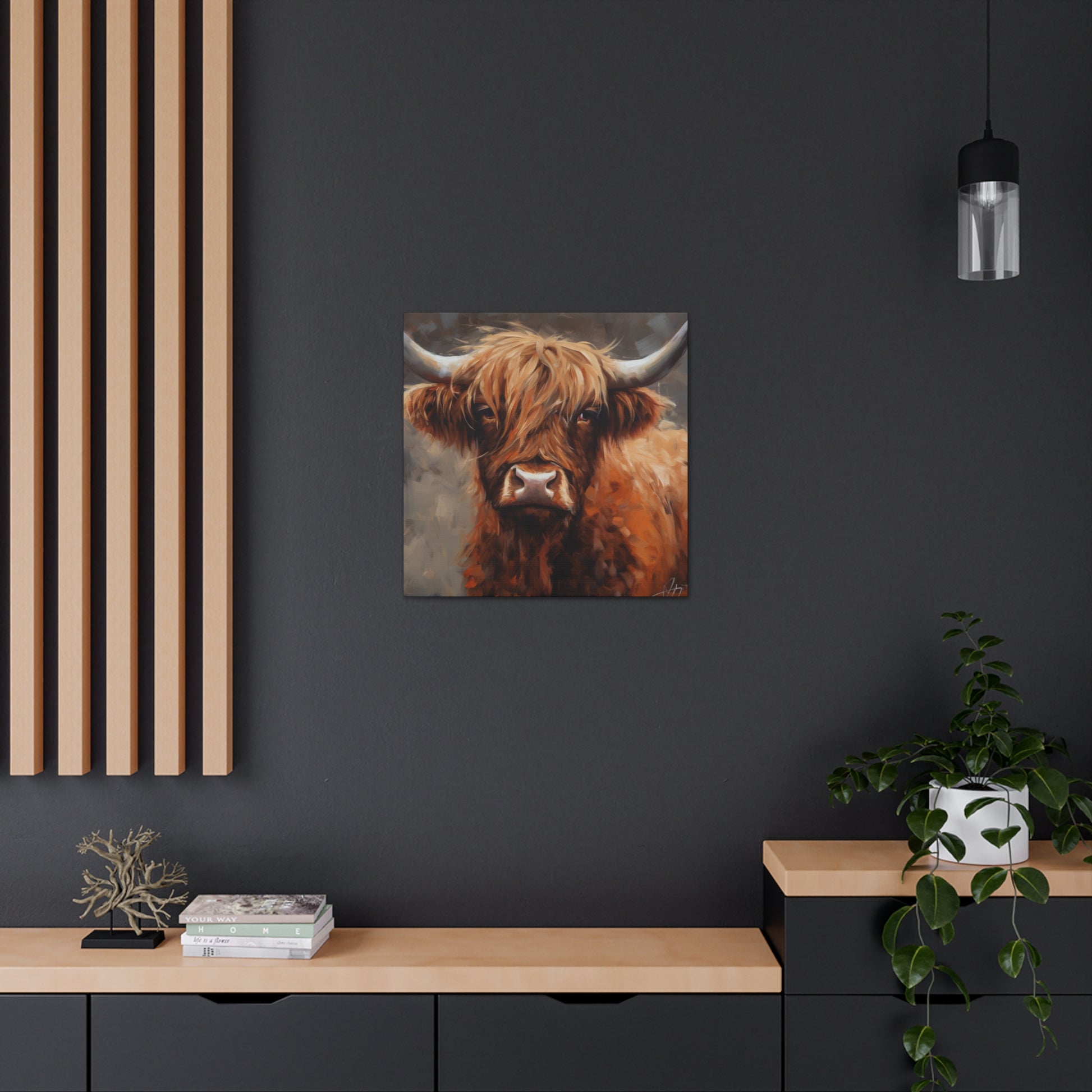 "Highland Cow Painting" Wall Art - Weave Got Gifts - Unique Gifts You Won’t Find Anywhere Else!
