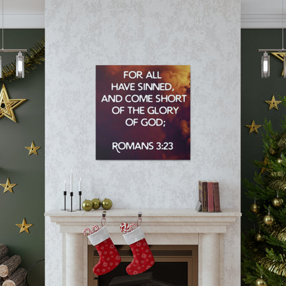 "For All Have Sinned And Come Short Of The Glory Of God" Wall Art - Weave Got Gifts - Unique Gifts You Won’t Find Anywhere Else!