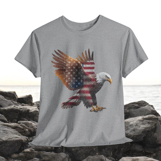 Bald Eagle Shirt – American Flag Wings Patriotic T-Shirt