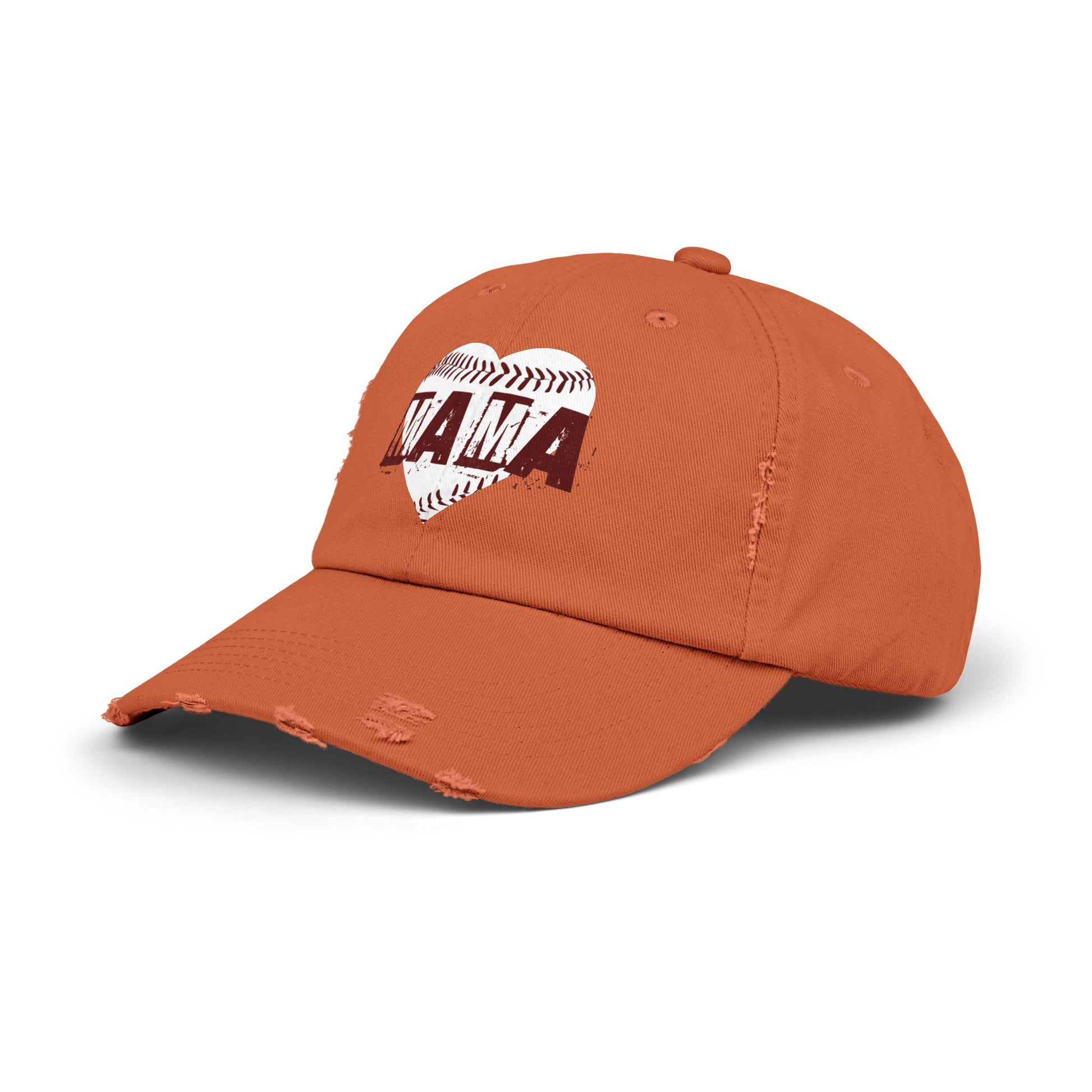 distressed mama hat for sports moms

