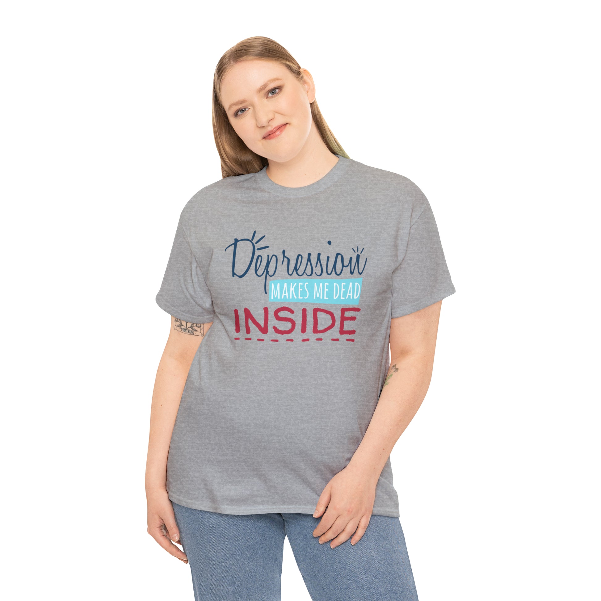 "Depression Makes Me Dead Inside" T-Shirt - Weave Got Gifts - Unique Gifts You Won’t Find Anywhere Else!