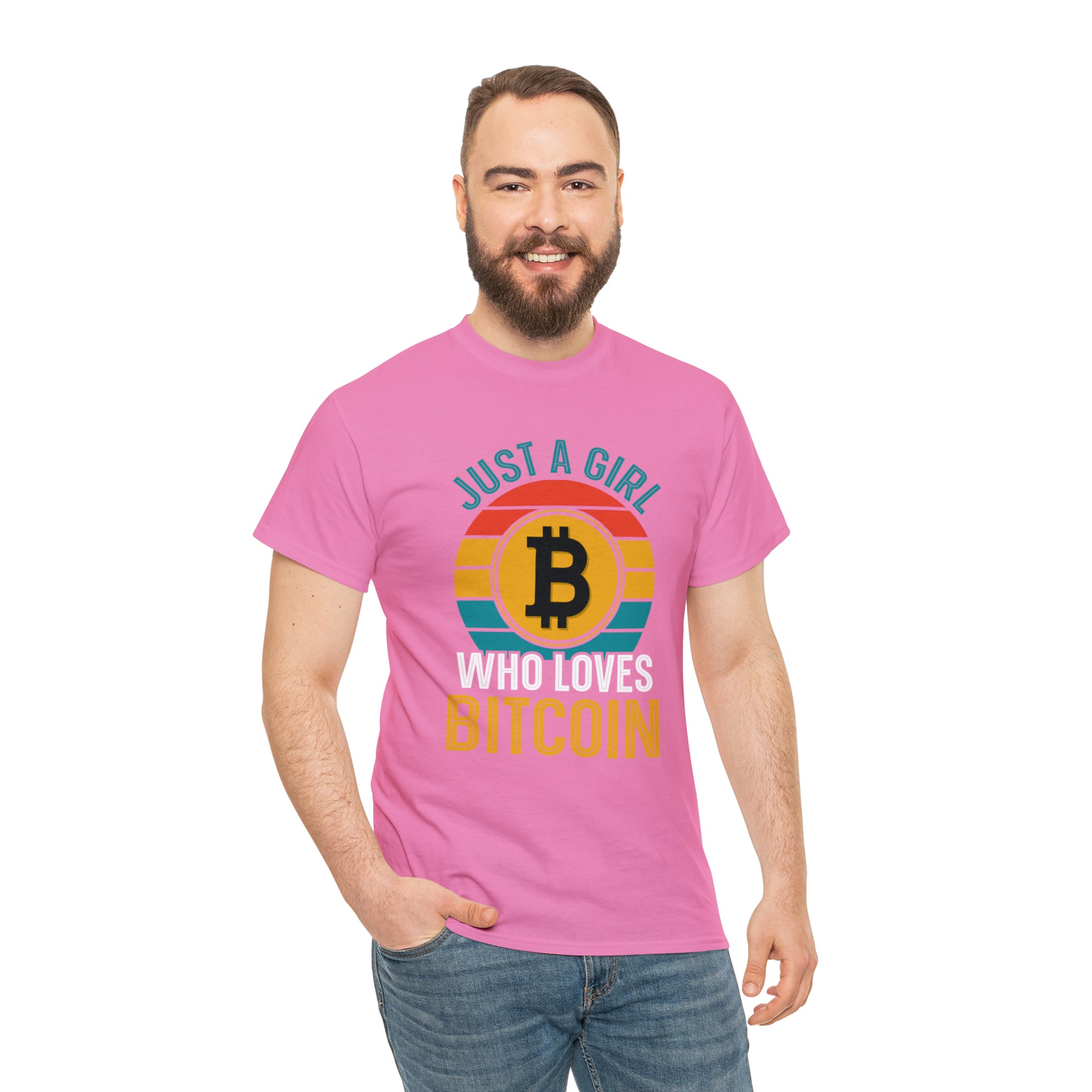 "Just A Girl Who Loves Bitcoin" T-Shirt - Weave Got Gifts - Unique Gifts You Won’t Find Anywhere Else!