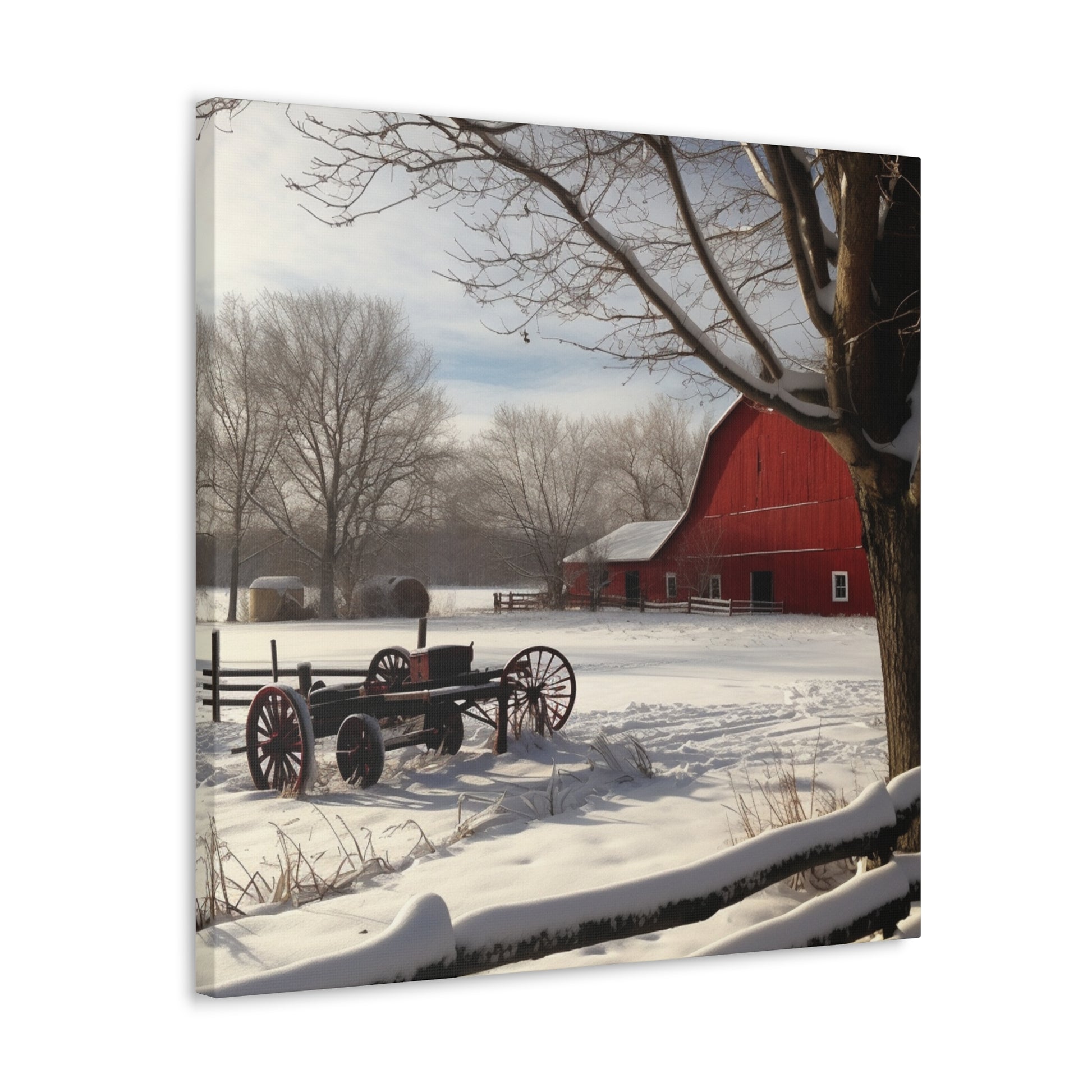 "Winter Farm Memories" Wall Art - Weave Got Gifts - Unique Gifts You Won’t Find Anywhere Else!