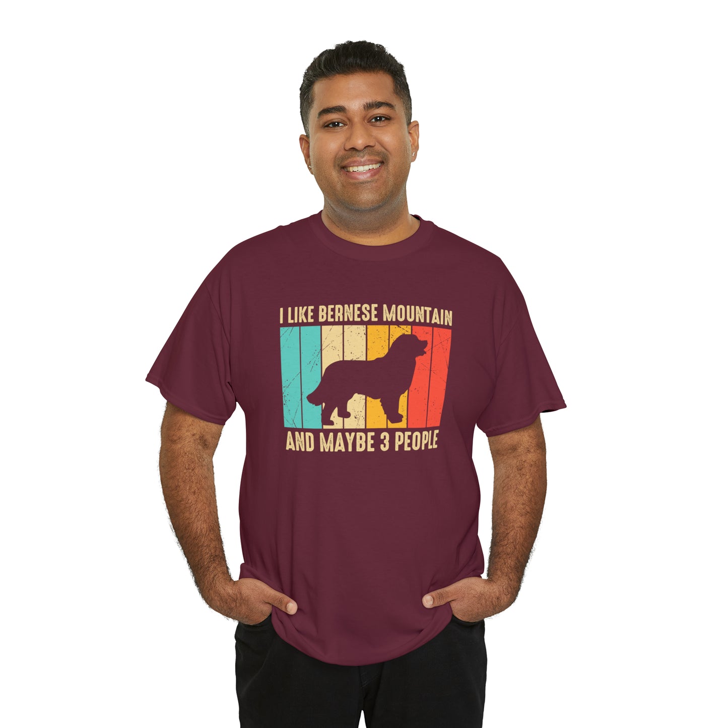 "Bernese Mountain Dog & 3 People" T-Shirt - Weave Got Gifts - Unique Gifts You Won’t Find Anywhere Else!