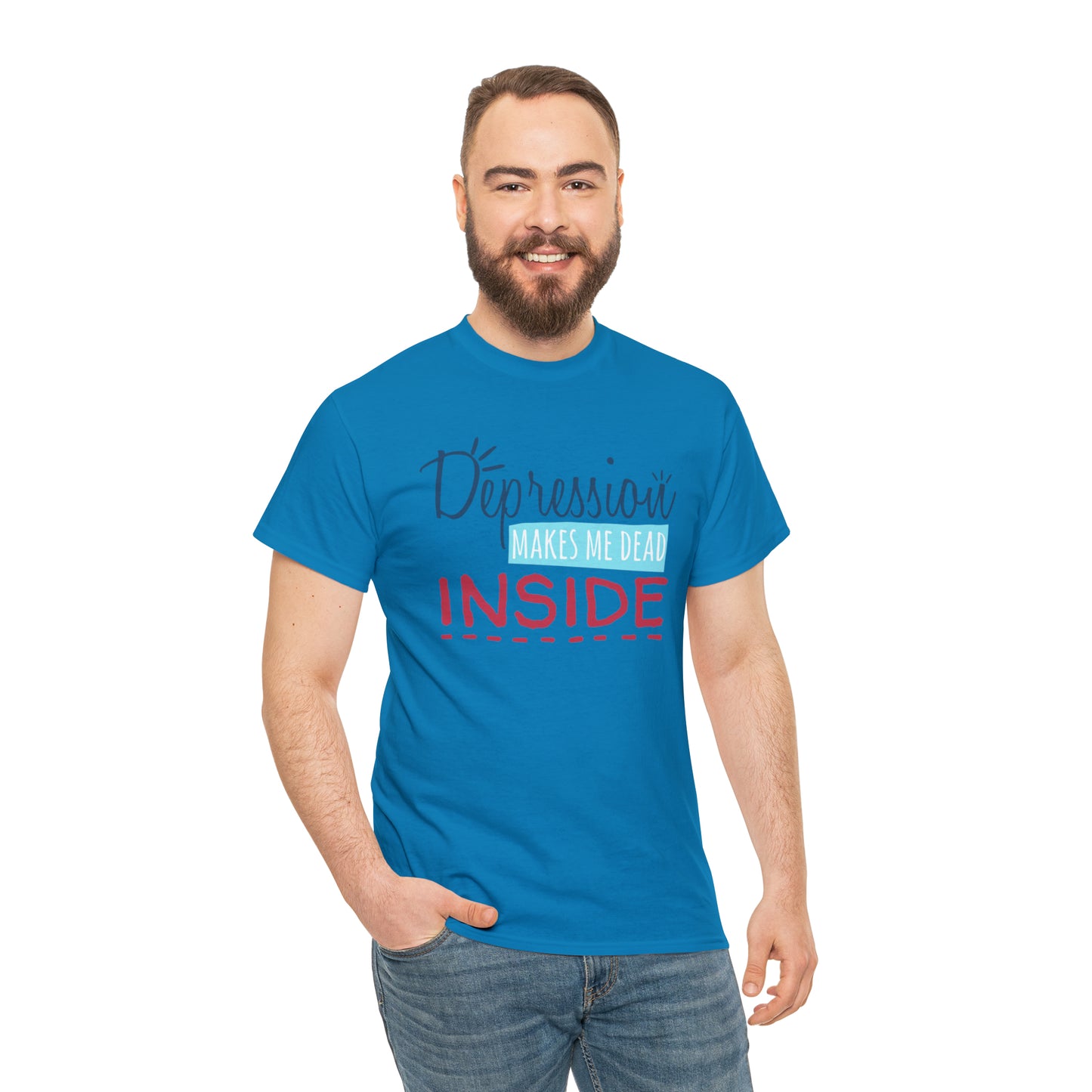 "Depression Makes Me Dead Inside" T-Shirt - Weave Got Gifts - Unique Gifts You Won’t Find Anywhere Else!
