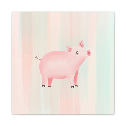 "Cute Pig" Nursery Wall Art - Weave Got Gifts - Unique Gifts You Won’t Find Anywhere Else!
