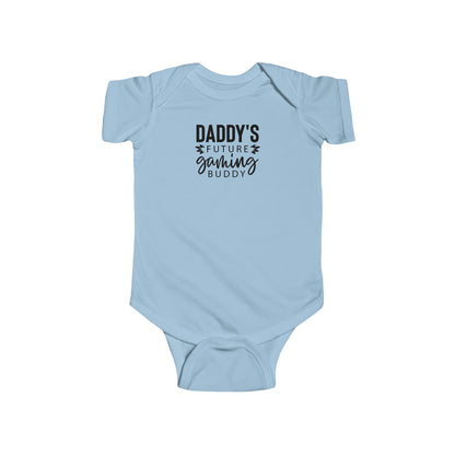 Cute baby gamer onesie for dads and babies who love gaming
