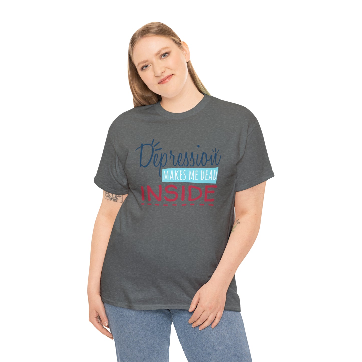 "Depression Makes Me Dead Inside" T-Shirt - Weave Got Gifts - Unique Gifts You Won’t Find Anywhere Else!