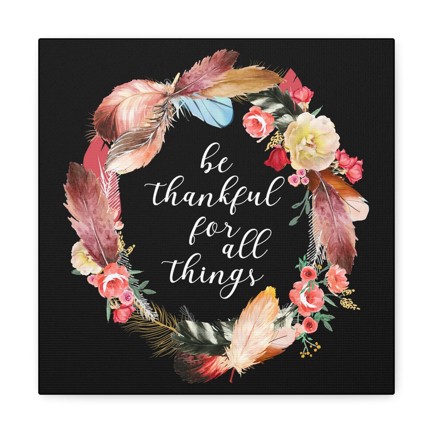 Be Thankful decor for living rooms or offices.
