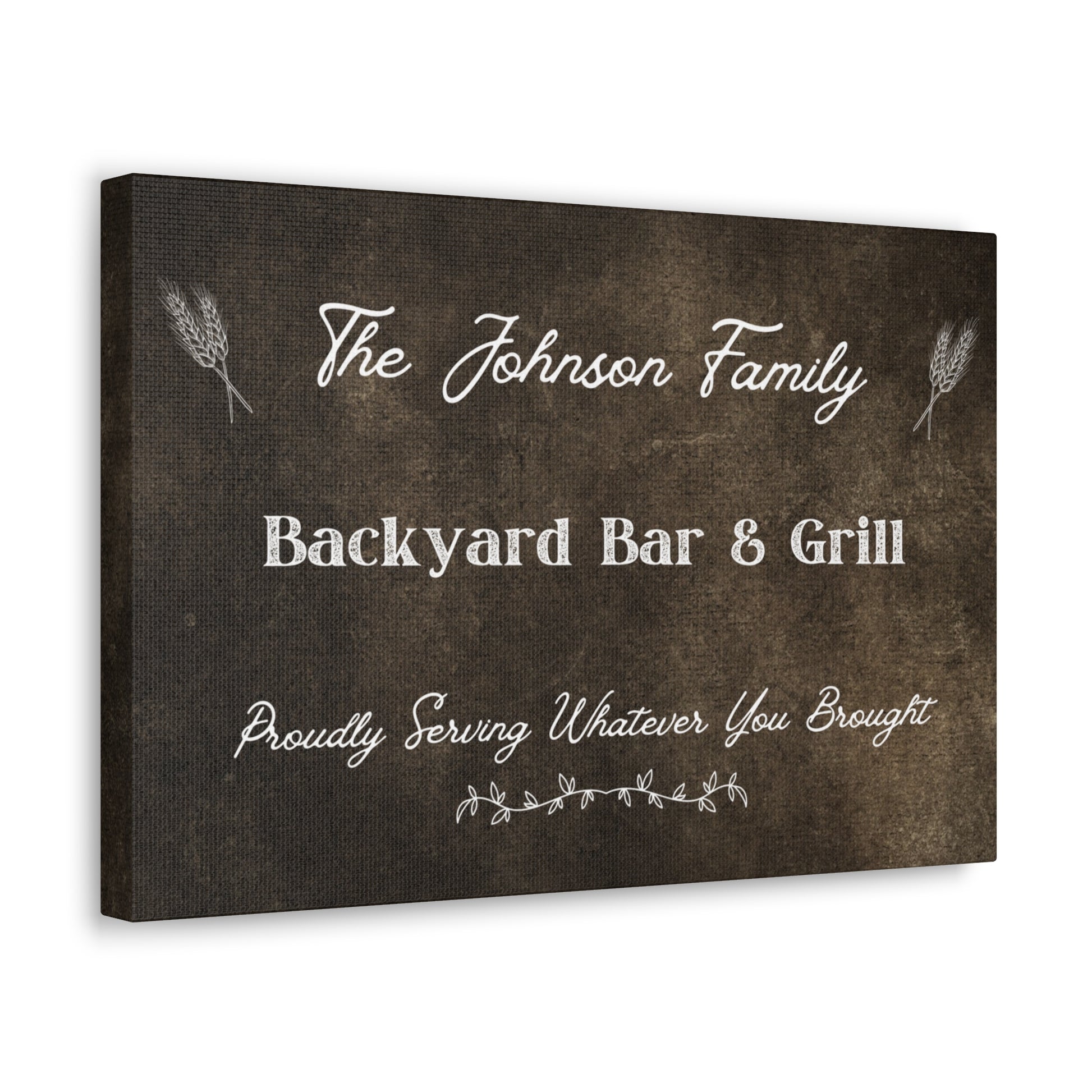 "Family Name Backyard Bar & Grill" Custom Sign - Weave Got Gifts - Unique Gifts You Won’t Find Anywhere Else!