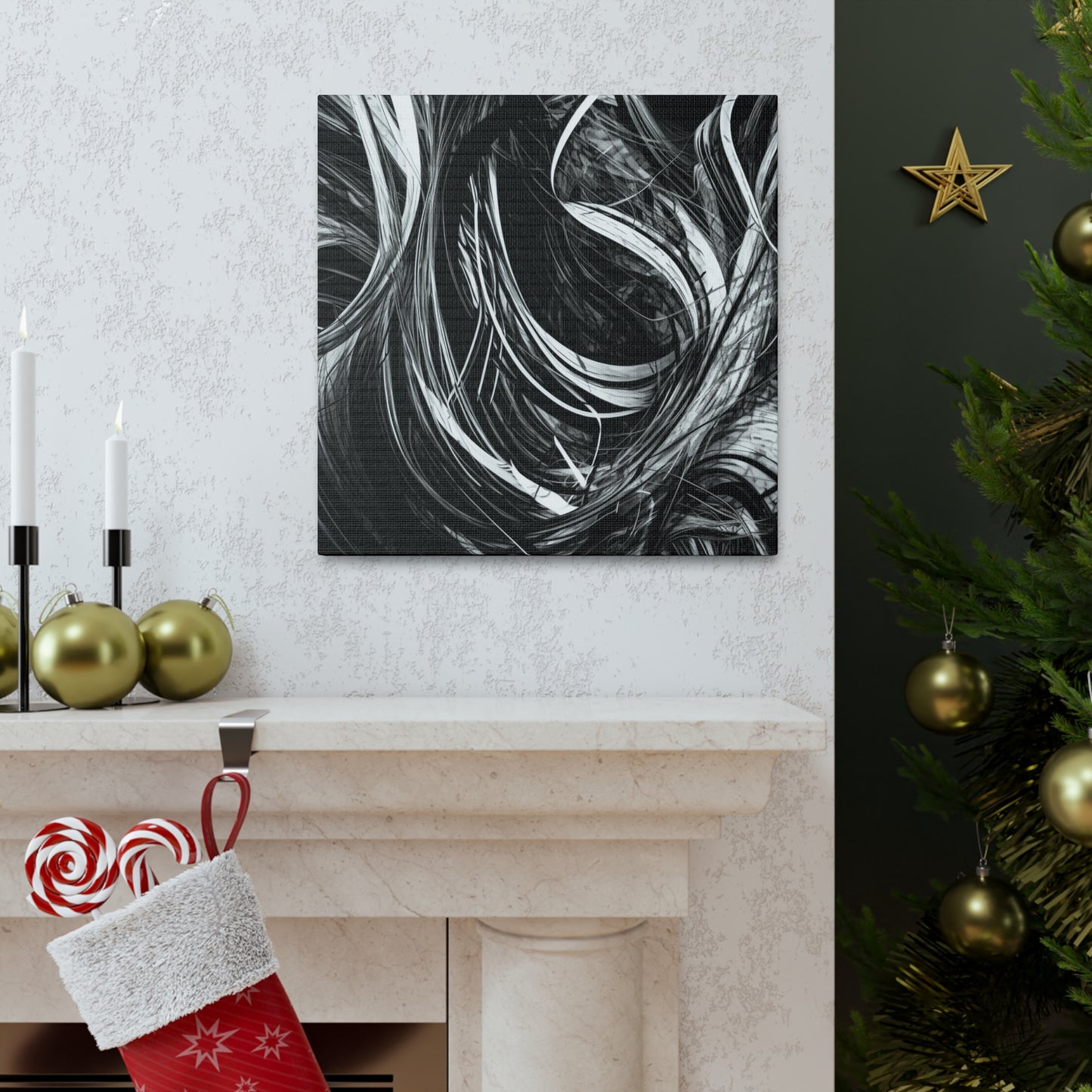 "Black & White Abstract" Wall Art - Weave Got Gifts - Unique Gifts You Won’t Find Anywhere Else!