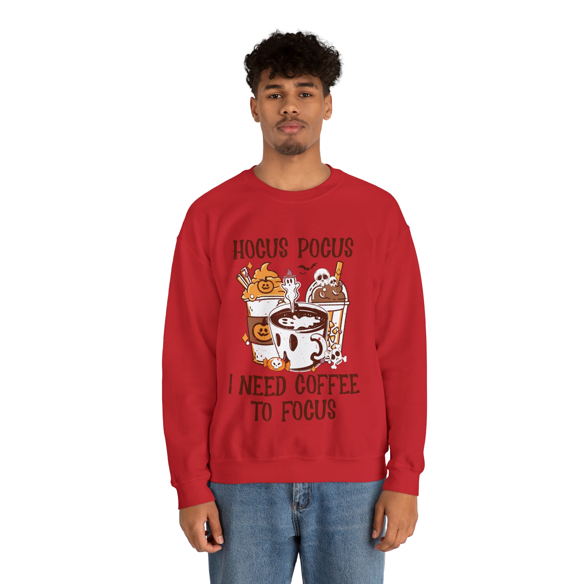 "Hocus Pocus I Need Coffee To Focus" Sweatshirt - Weave Got Gifts - Unique Gifts You Won’t Find Anywhere Else!
