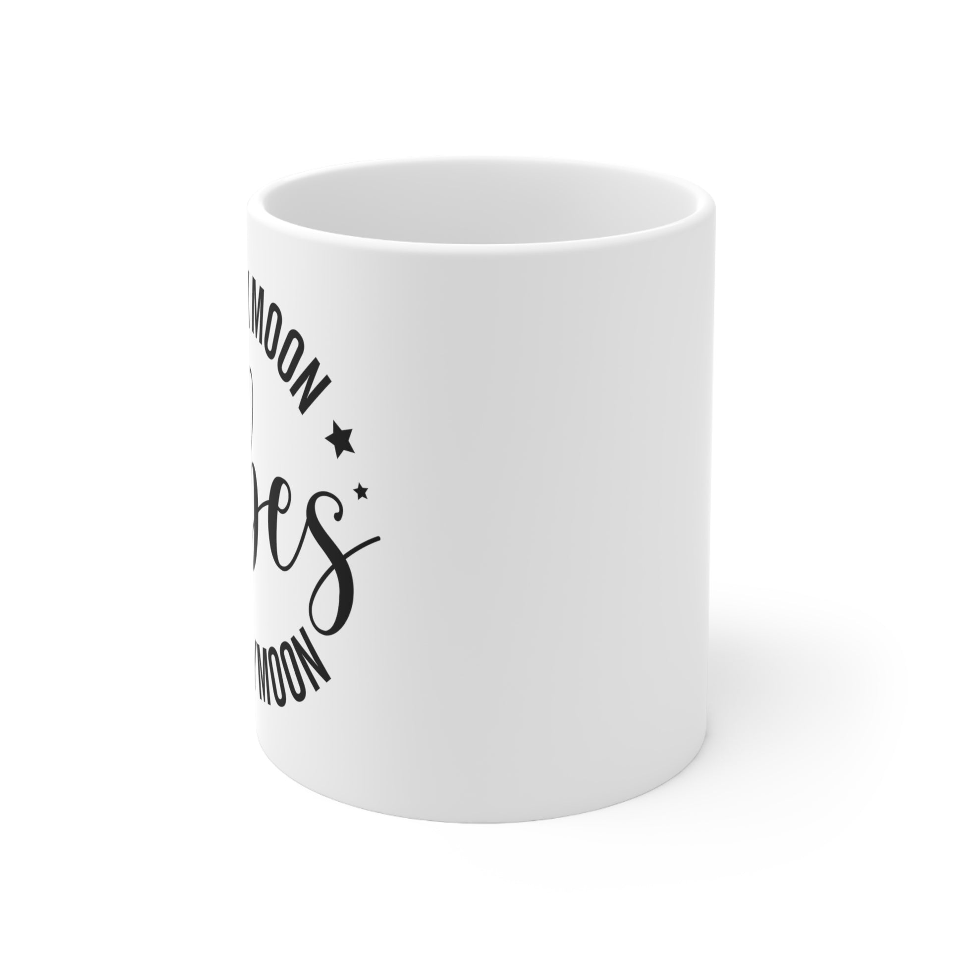 Romantic honeymoon coffee mug for couples
