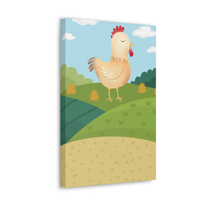 "Farm Chicken" Canvas Wall Art - Weave Got Gifts - Unique Gifts You Won’t Find Anywhere Else!