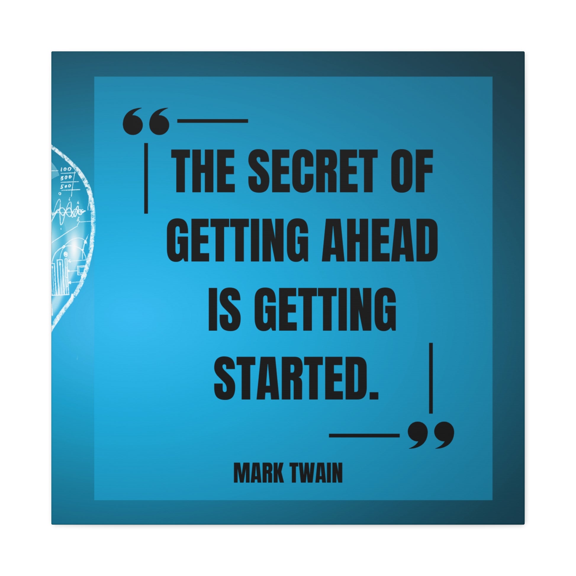 "The Secret To Getting Ahead" Wall Art - Weave Got Gifts - Unique Gifts You Won’t Find Anywhere Else!