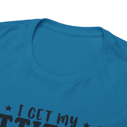 Comfortable and durable "Awesome Mom" printed tee in 100% cotton.