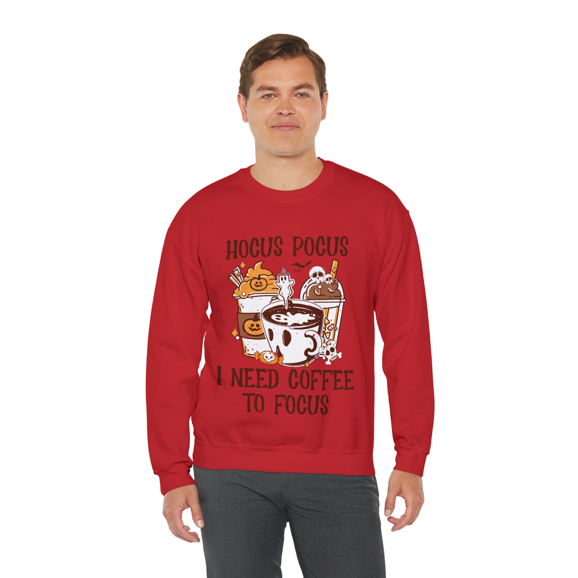 "Hocus Pocus I Need Coffee To Focus" Sweatshirt - Weave Got Gifts - Unique Gifts You Won’t Find Anywhere Else!