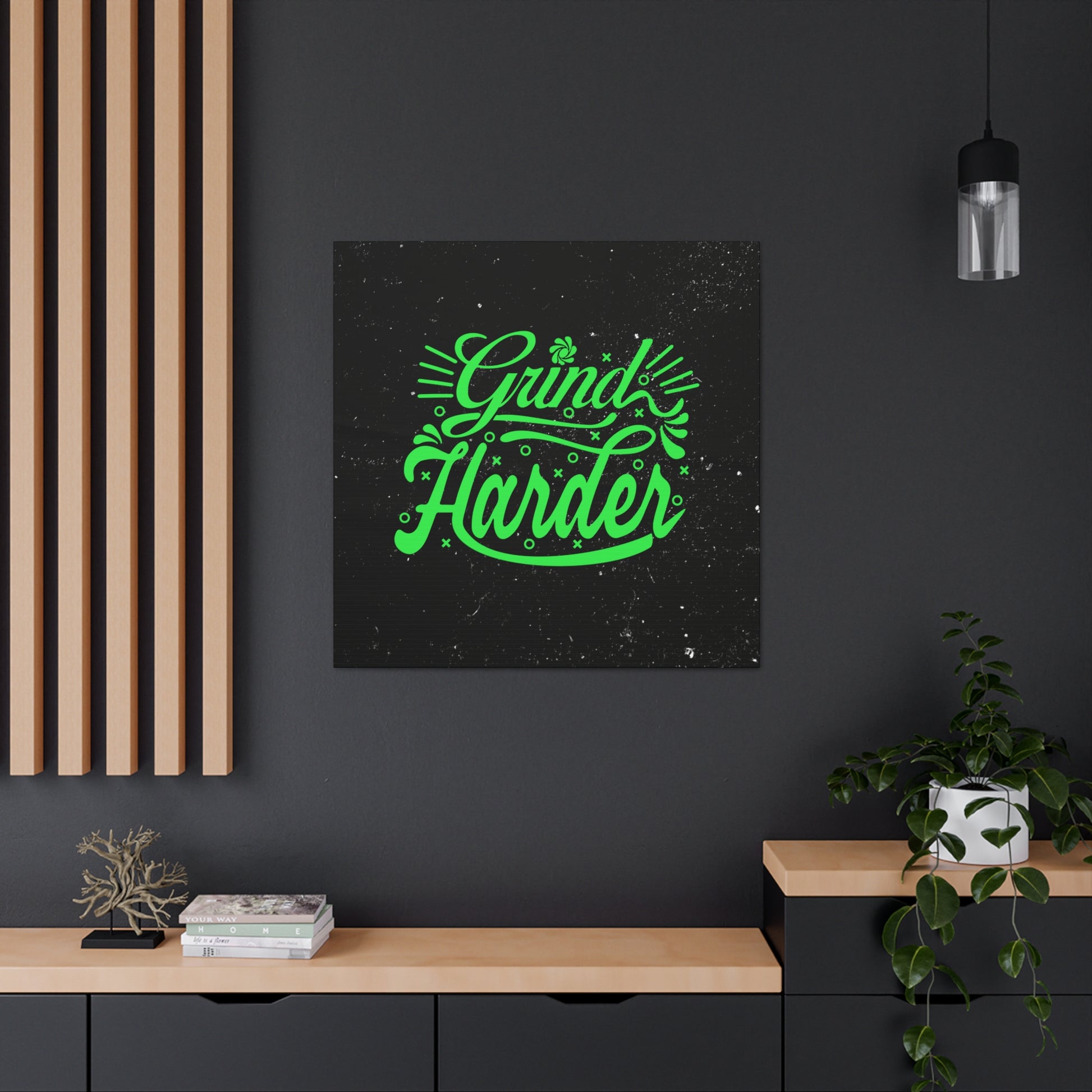 "Grind Harder" Wall Art - Weave Got Gifts - Unique Gifts You Won’t Find Anywhere Else!