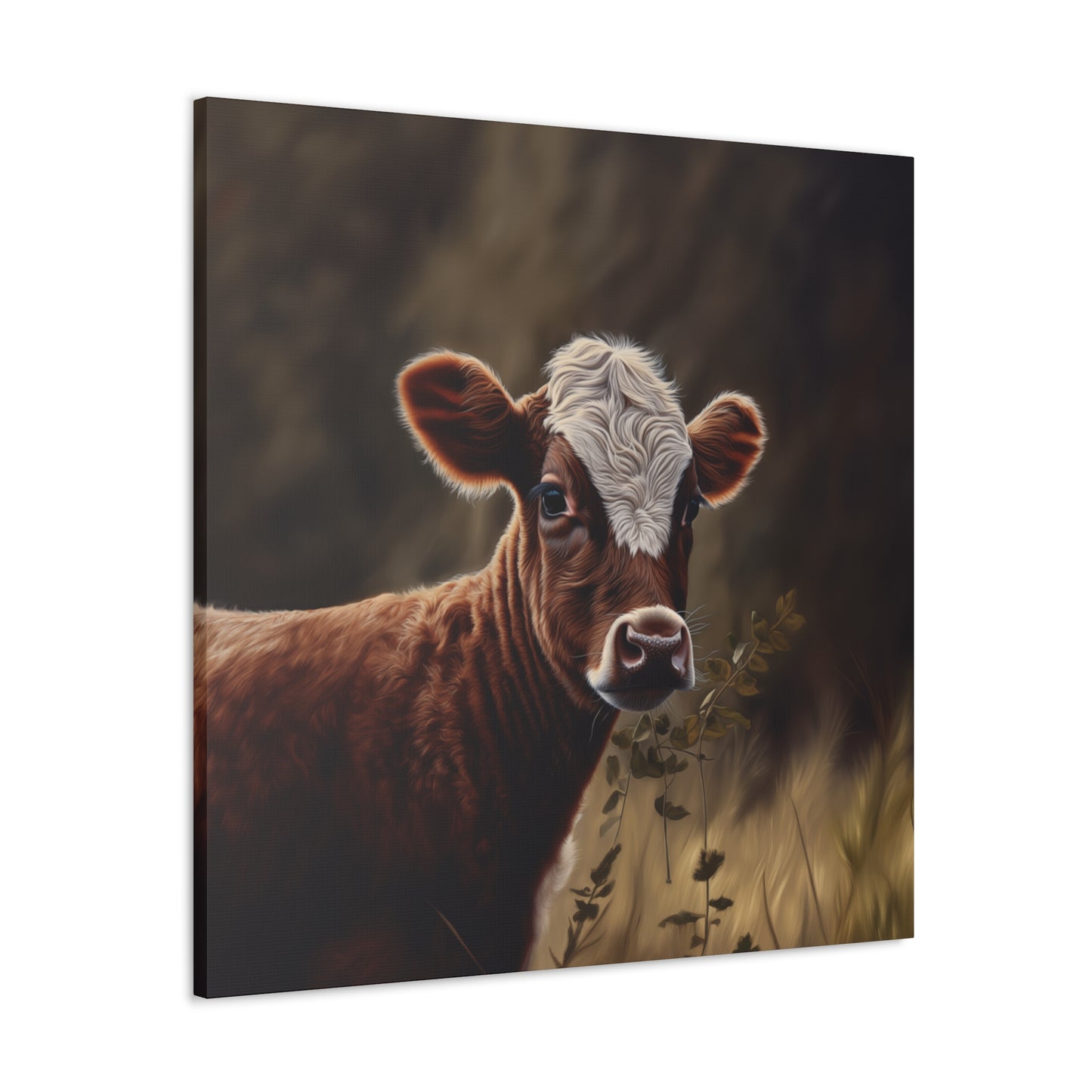 "Brown & White Baby Cow" Wall Art - Weave Got Gifts - Unique Gifts You Won’t Find Anywhere Else!