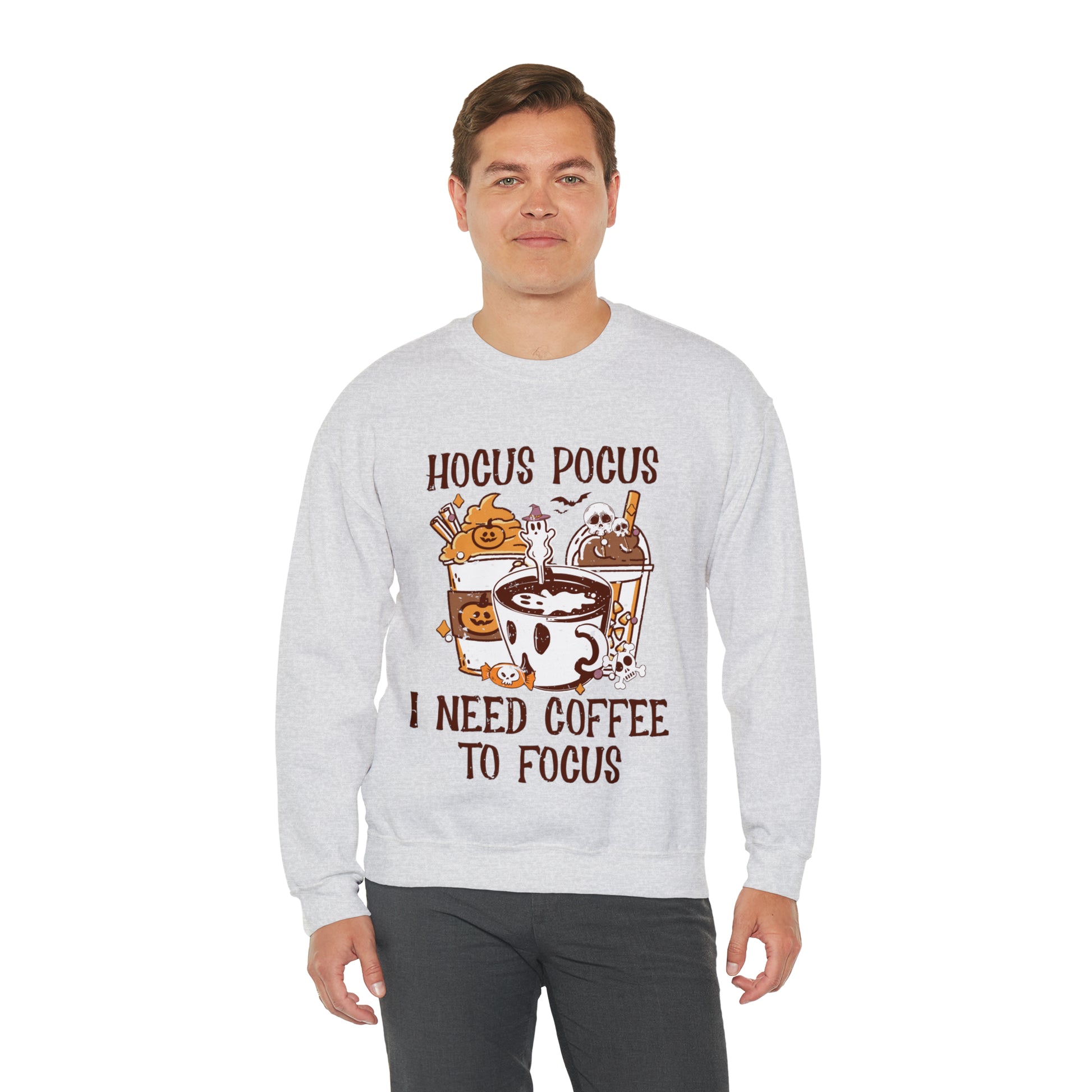"Hocus Pocus I Need Coffee To Focus" Sweatshirt - Weave Got Gifts - Unique Gifts You Won’t Find Anywhere Else!