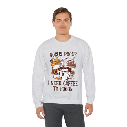 "Hocus Pocus I Need Coffee To Focus" Sweatshirt - Weave Got Gifts - Unique Gifts You Won’t Find Anywhere Else!