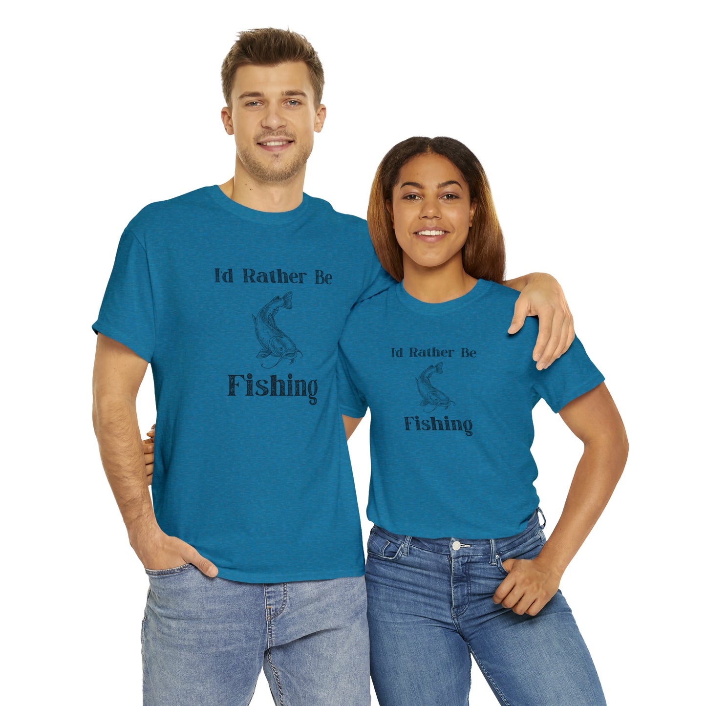 "Id Rather Be Fishing" T-Shirt - Weave Got Gifts - Unique Gifts You Won’t Find Anywhere Else!