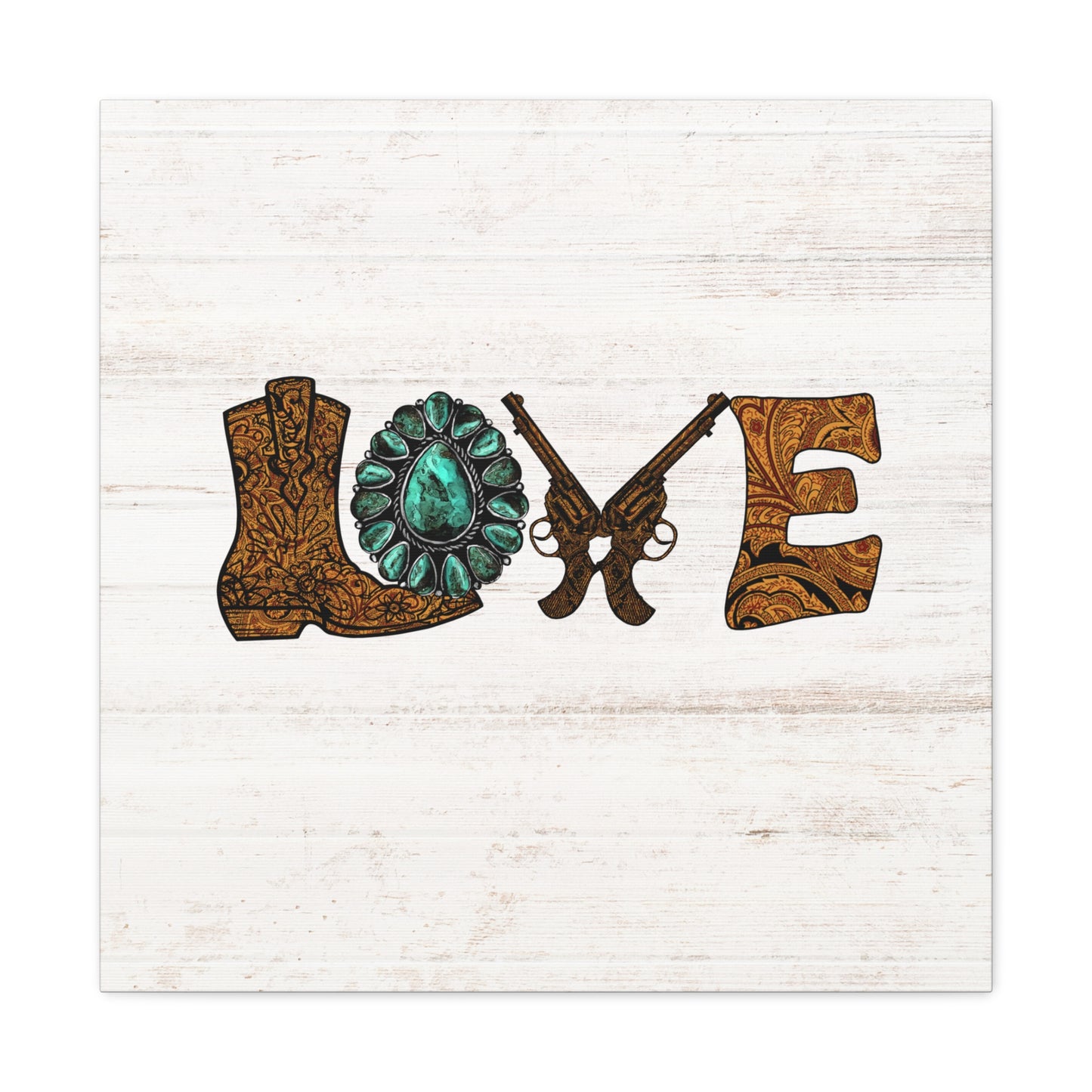 "Wild West Love" Canvas Wall Art Print - Weave Got Gifts - Unique Gifts You Won’t Find Anywhere Else!