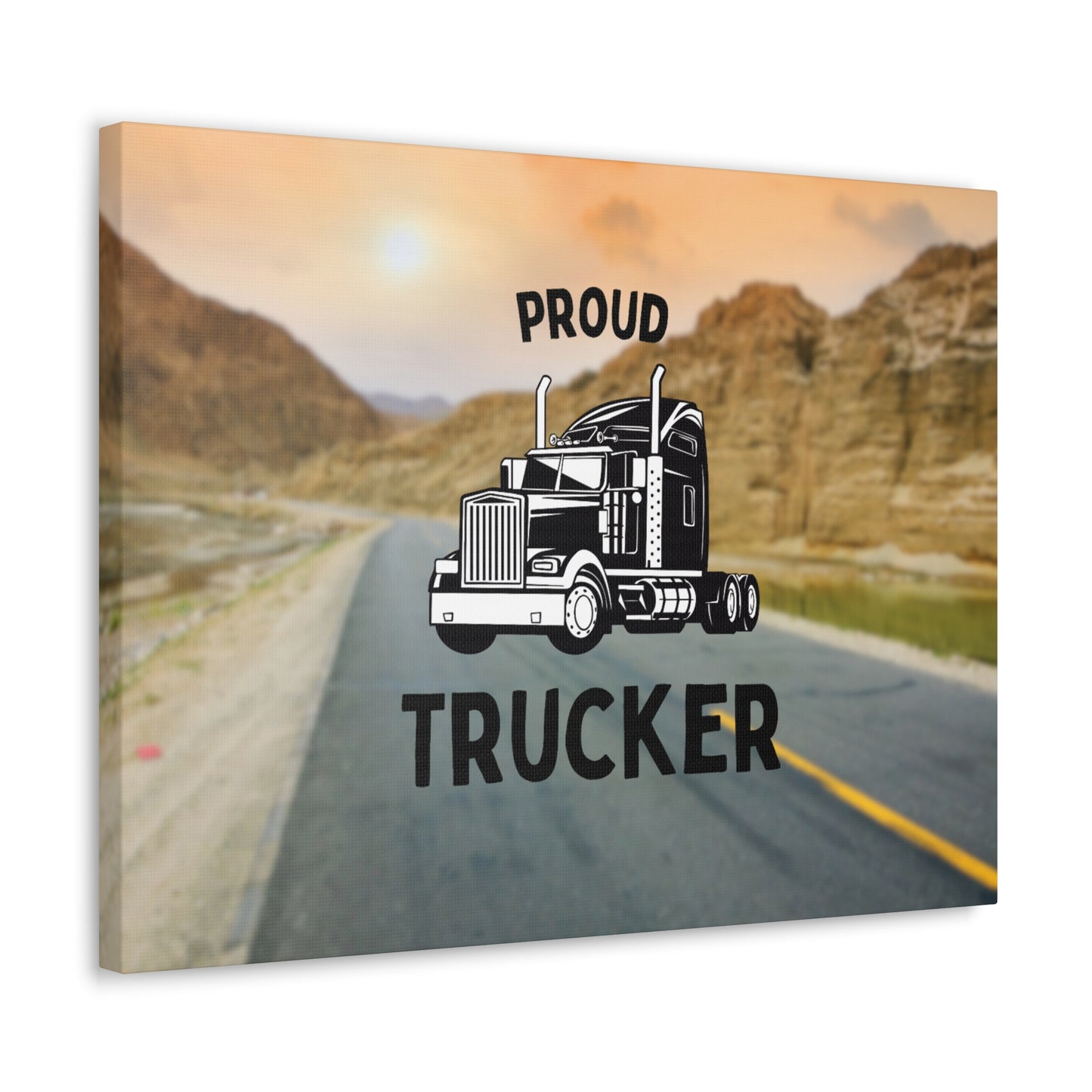 "Proud Trucker" Wall Art - Weave Got Gifts - Unique Gifts You Won’t Find Anywhere Else!