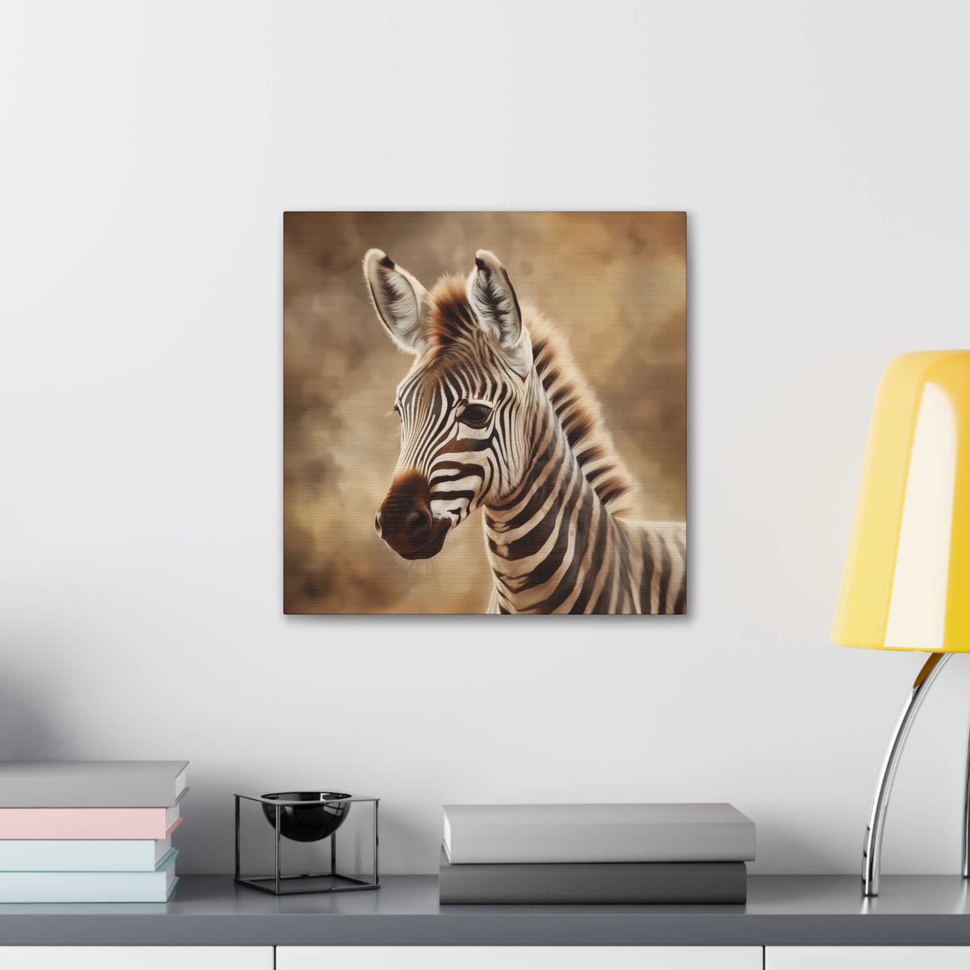 "Baby Zebra Portrait" Wall Art - Weave Got Gifts - Unique Gifts You Won’t Find Anywhere Else!