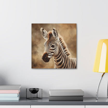 "Baby Zebra Portrait" Wall Art - Weave Got Gifts - Unique Gifts You Won’t Find Anywhere Else!