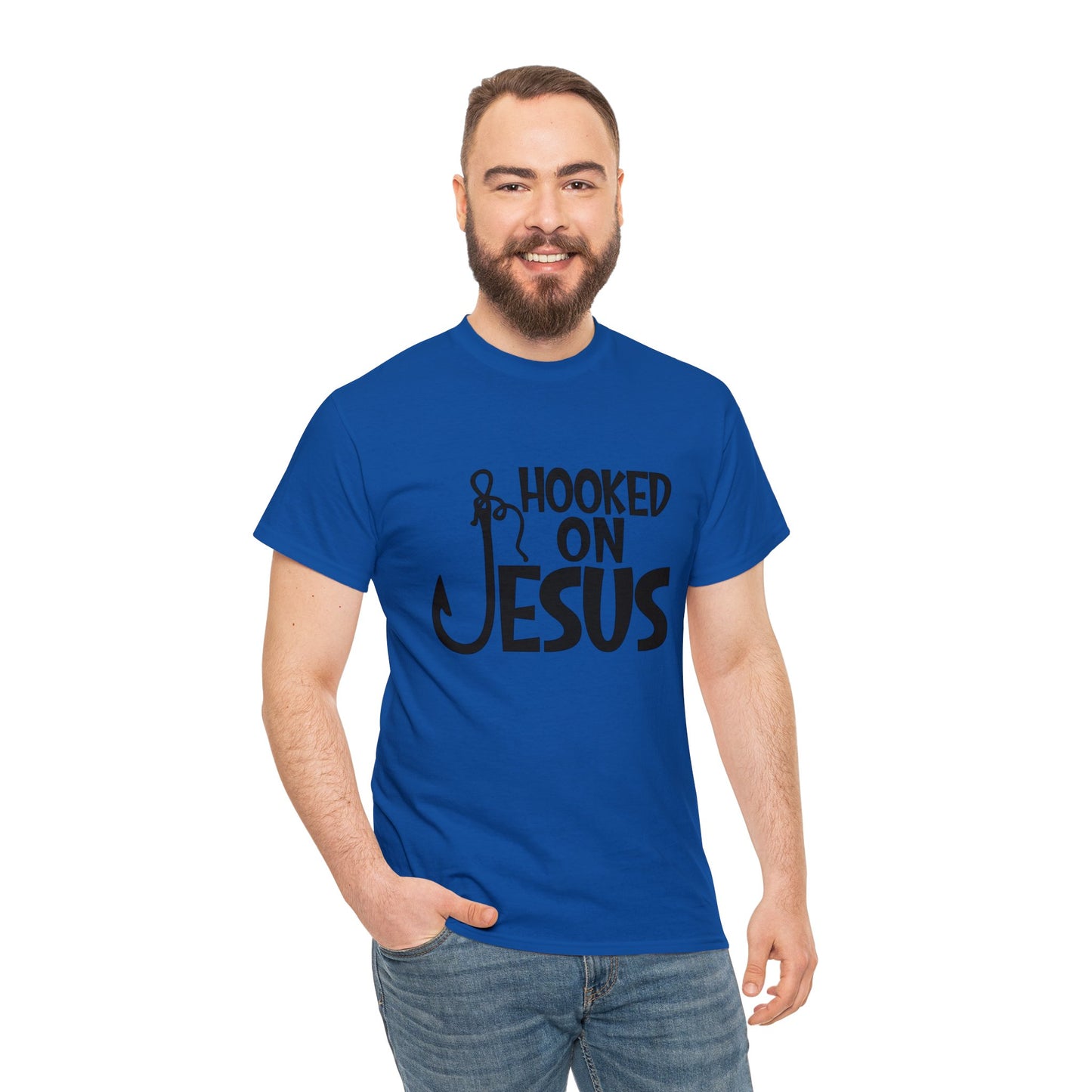 "Hooked on Jesus" T-Shirt - Weave Got Gifts - Unique Gifts You Won’t Find Anywhere Else!