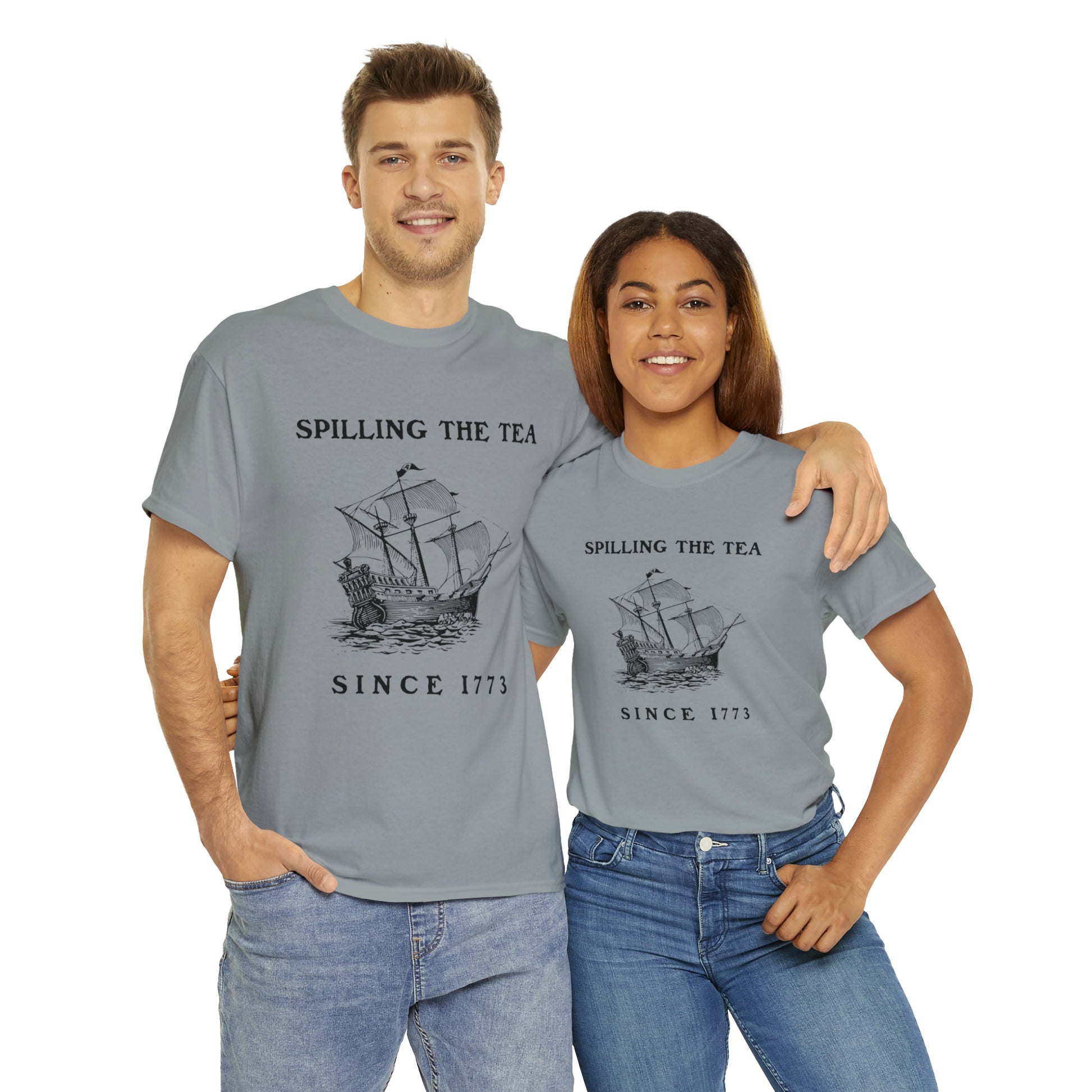 "Spilling The Tea, Since 1773" T-Shirt - Weave Got Gifts - Unique Gifts You Won’t Find Anywhere Else!