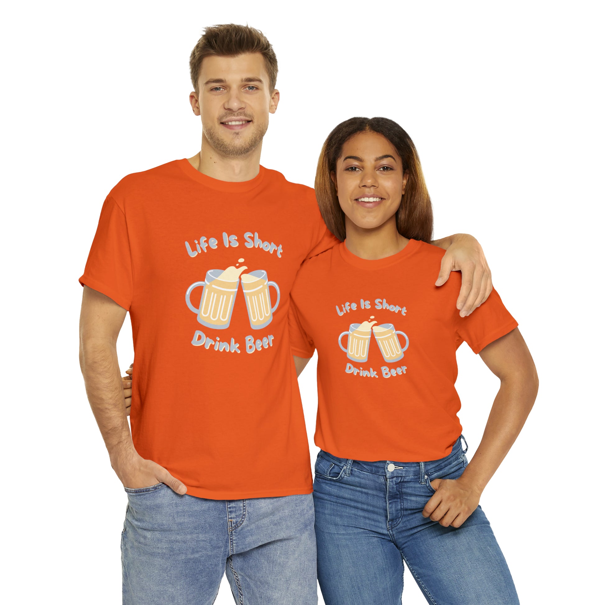 "Life Is Short, Drink Beer" T-Shirt - Weave Got Gifts - Unique Gifts You Won’t Find Anywhere Else!
