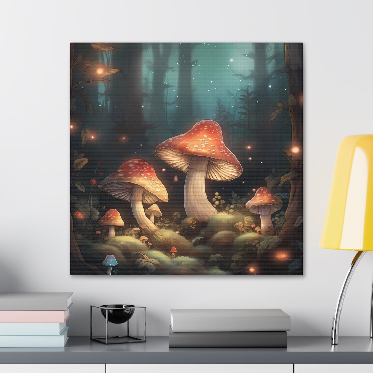 "Enchanted Glowing Mushrooms" Wall Art - Weave Got Gifts - Unique Gifts You Won’t Find Anywhere Else!