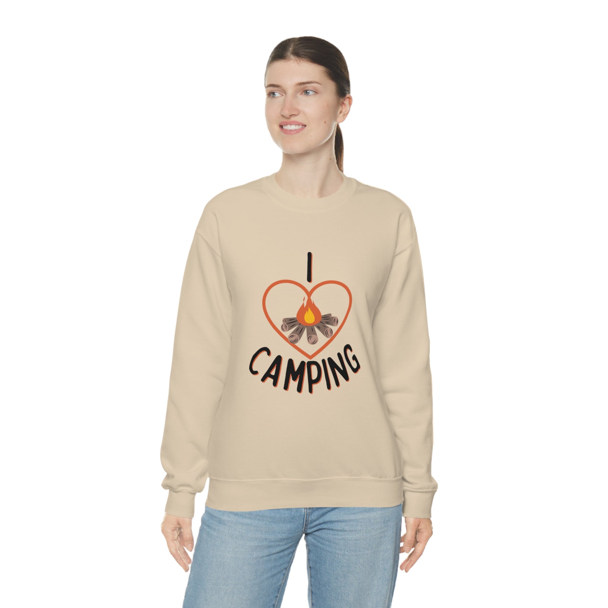 "I Love Camping" Crewneck Sweatshirt - Weave Got Gifts - Unique Gifts You Won’t Find Anywhere Else!