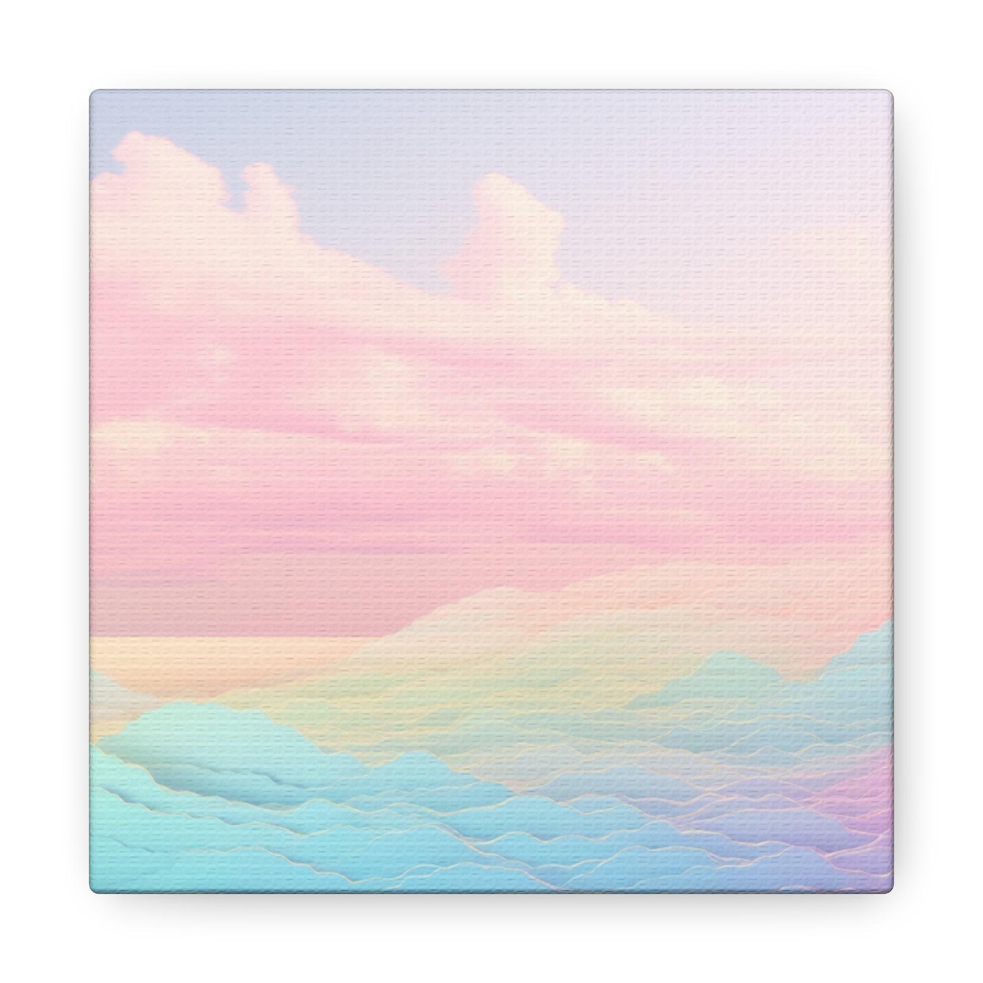 Colorful abstract cloud wall art
