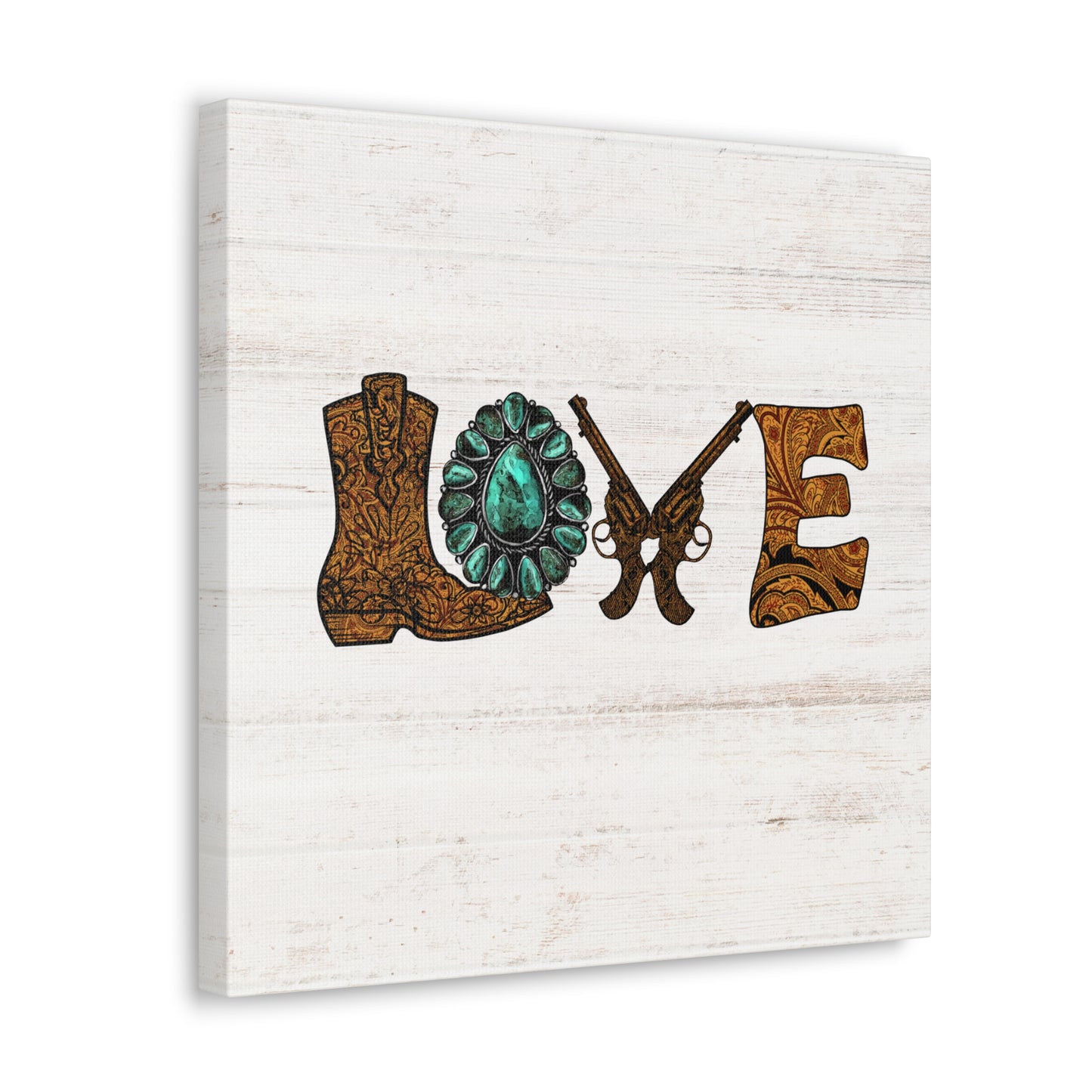 "Wild West Love" Canvas Wall Art Print - Weave Got Gifts - Unique Gifts You Won’t Find Anywhere Else!