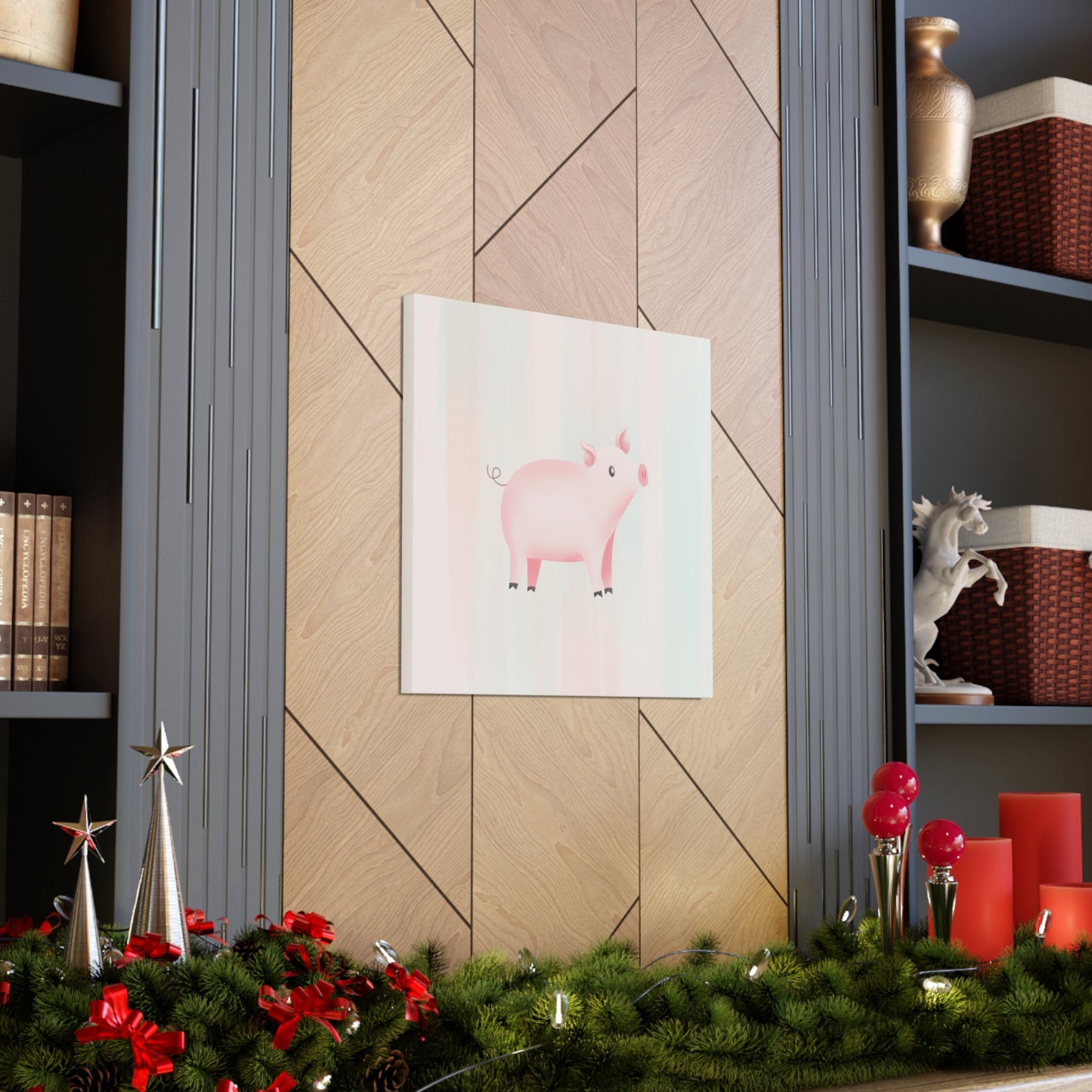 "Cute Pig" Nursery Wall Art - Weave Got Gifts - Unique Gifts You Won’t Find Anywhere Else!
