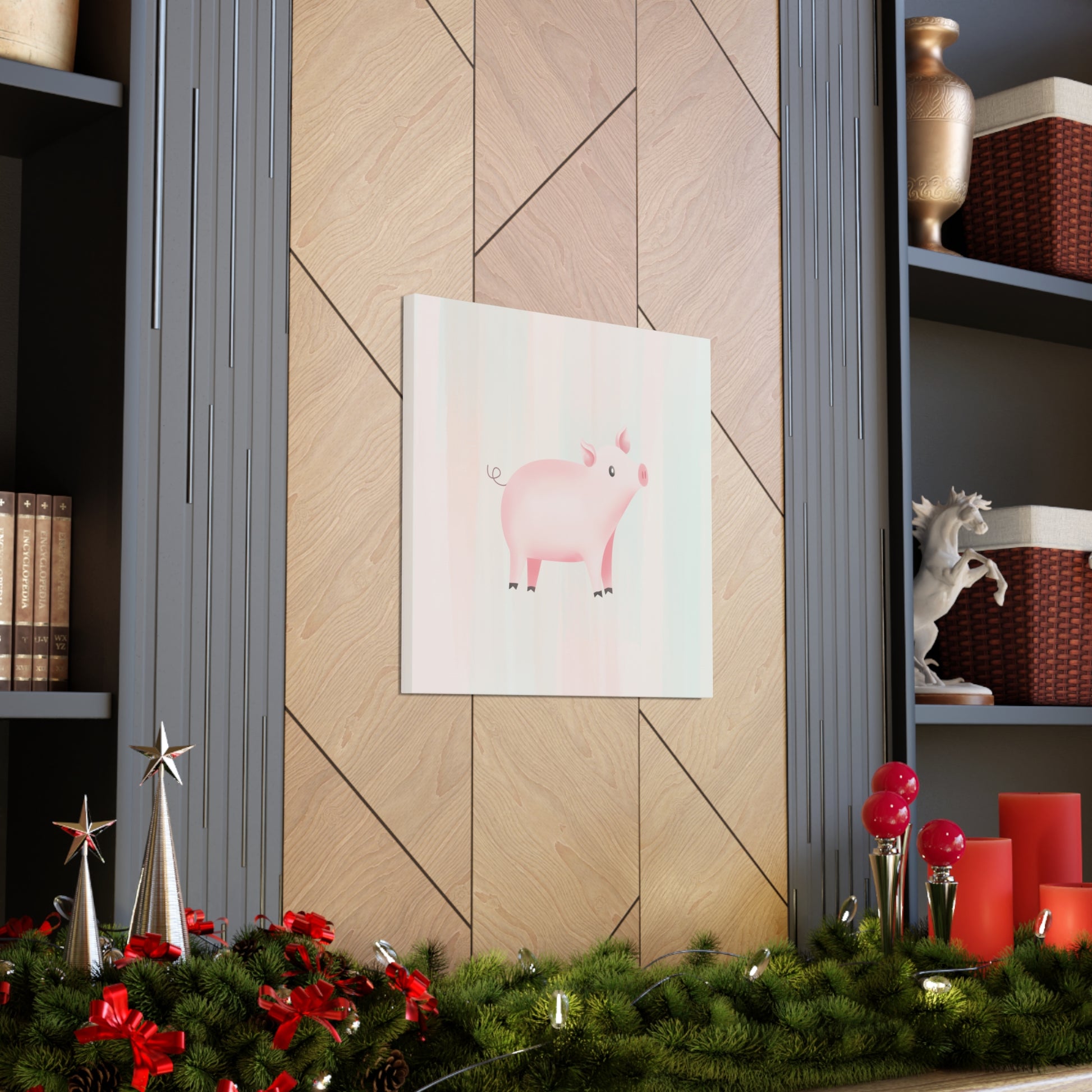 "Cute Pig" Nursery Wall Art - Weave Got Gifts - Unique Gifts You Won’t Find Anywhere Else!